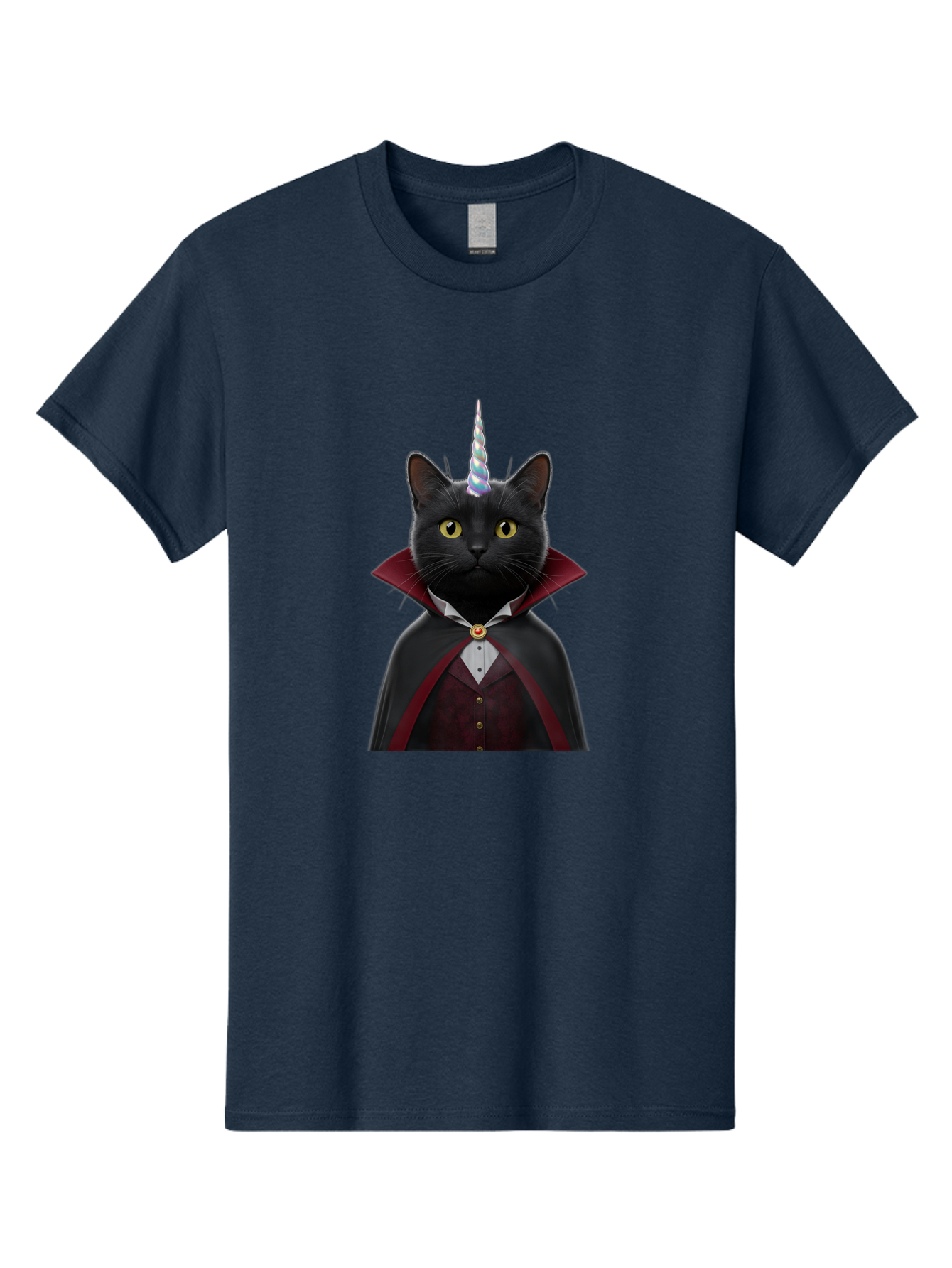 Black-Cat-Vampire-Unicorn Men'S Graphic Tee, 100% Cotton, Comfortable Casual Summer Wear, Machine Washable, Vintage Camera, Old Camera, Antique Camera, Black Camera, Classic Photography, Photography Equipment, Nostalgic Device, Film Camera, Bal810