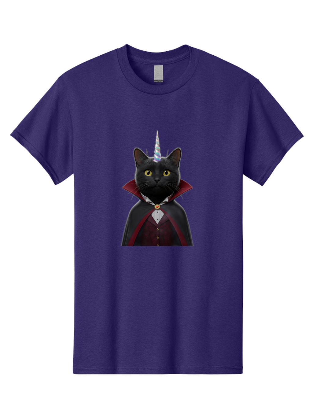 Black-Cat-Vampire-Unicorn Men'S Graphic Tee, 100% Cotton, Comfortable Casual Summer Wear, Machine Washable, Vintage Camera, Old Camera, Antique Camera, Black Camera, Classic Photography, Photography Equipment, Nostalgic Device, Film Camera, Bal810