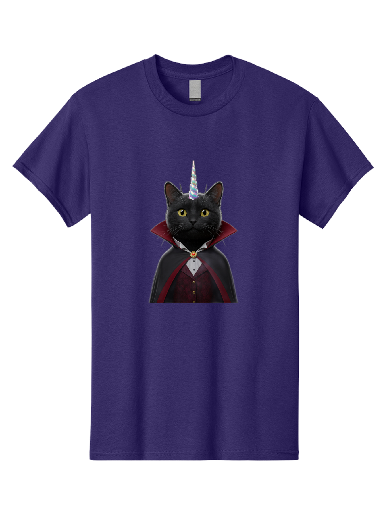 Black-Cat-Vampire-Unicorn Men'S Graphic Tee, 100% Cotton, Comfortable Casual Summer Wear, Machine Washable, Vintage Camera, Old Camera, Antique Camera, Black Camera, Classic Photography, Photography Equipment, Nostalgic Device, Film Camera, Bal810