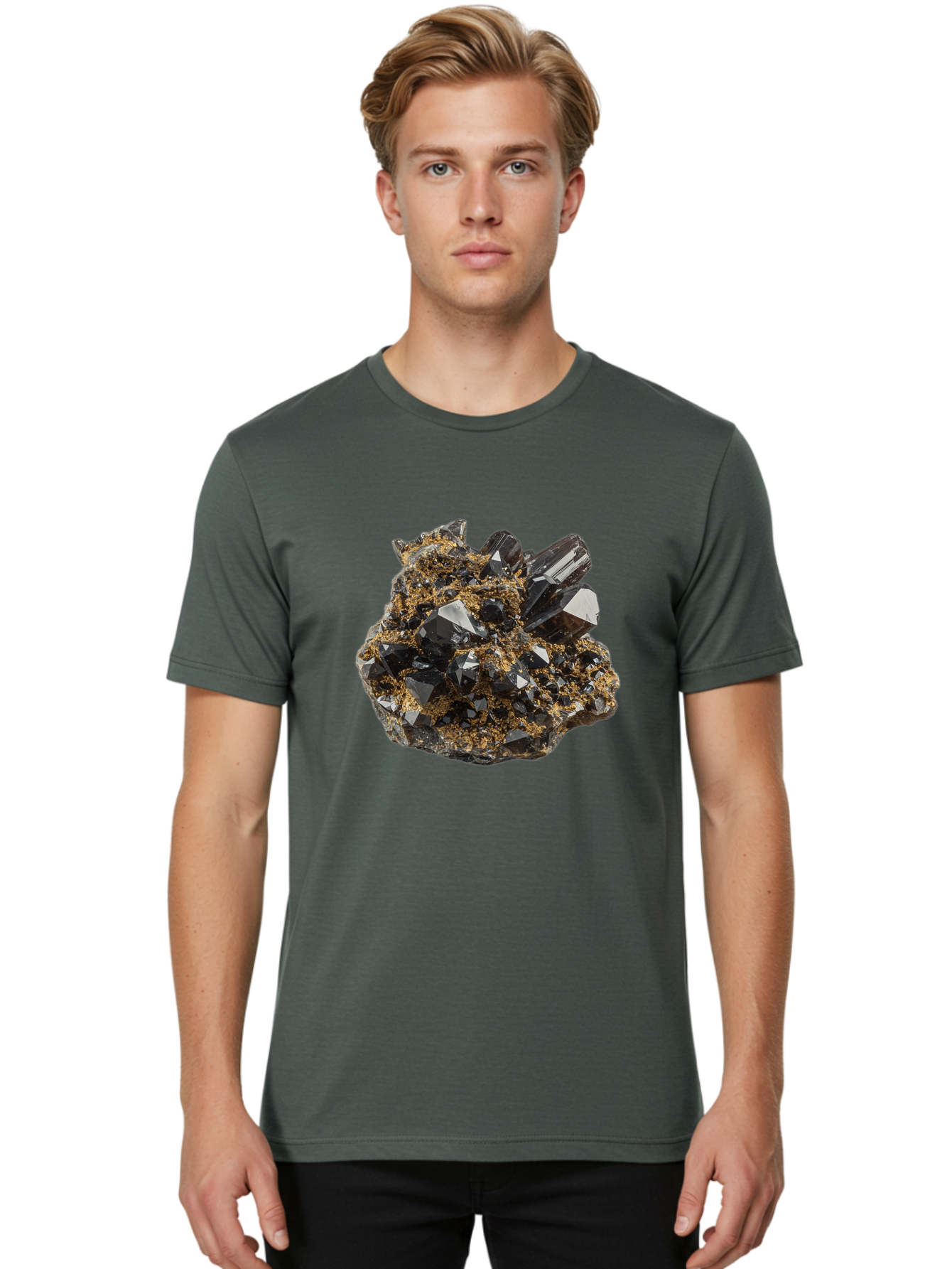 Black-Crystals Men'S Graphic Tee, 100% Cotton, Comfortable Casual Summer Wear, Machine Washable, Vintage Camera, Old Camera, Antique Camera, Black Camera, Classic Photography, Photography Equipment, Nostalgic Device, Film Camera, Camera Art Bal814