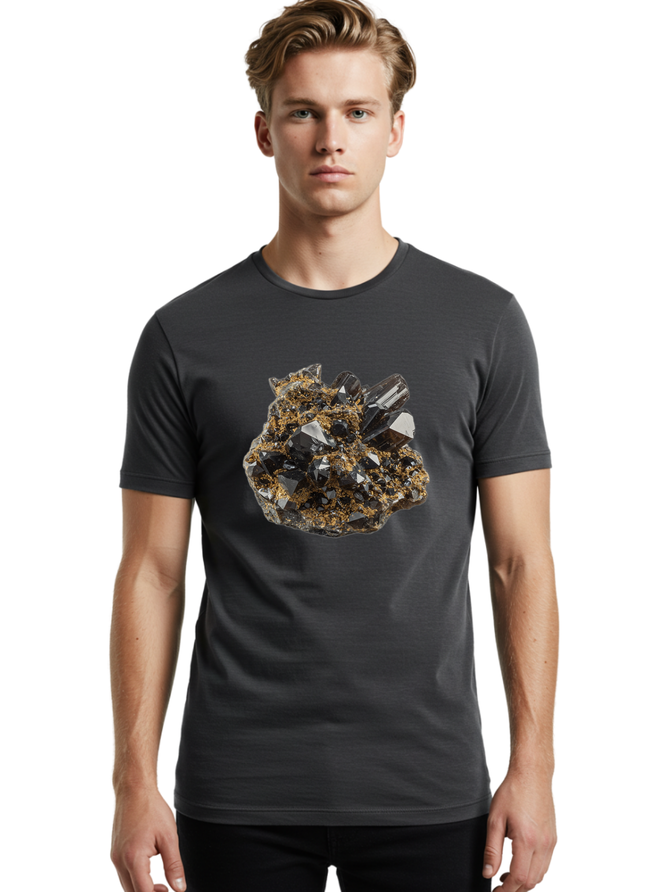 Black-Crystals Men'S Graphic Tee, 100% Cotton, Comfortable Casual Summer Wear, Machine Washable, Vintage Camera, Old Camera, Antique Camera, Black Camera, Classic Photography, Photography Equipment, Nostalgic Device, Film Camera, Camera Art Bal814