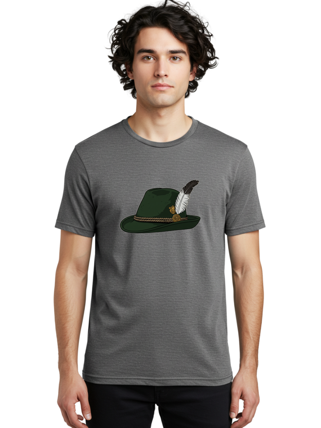 Black-Fedora-Hat Men'S Graphic Tee, 100% Cotton, Comfortable Casual Summer Wear, Machine Washable, Vintage Camera, Old Camera, Antique Camera, Black Camera, Classic Photography, Photography Equipment, Nostalgic Device, Film Camera, Camera Art Bal815