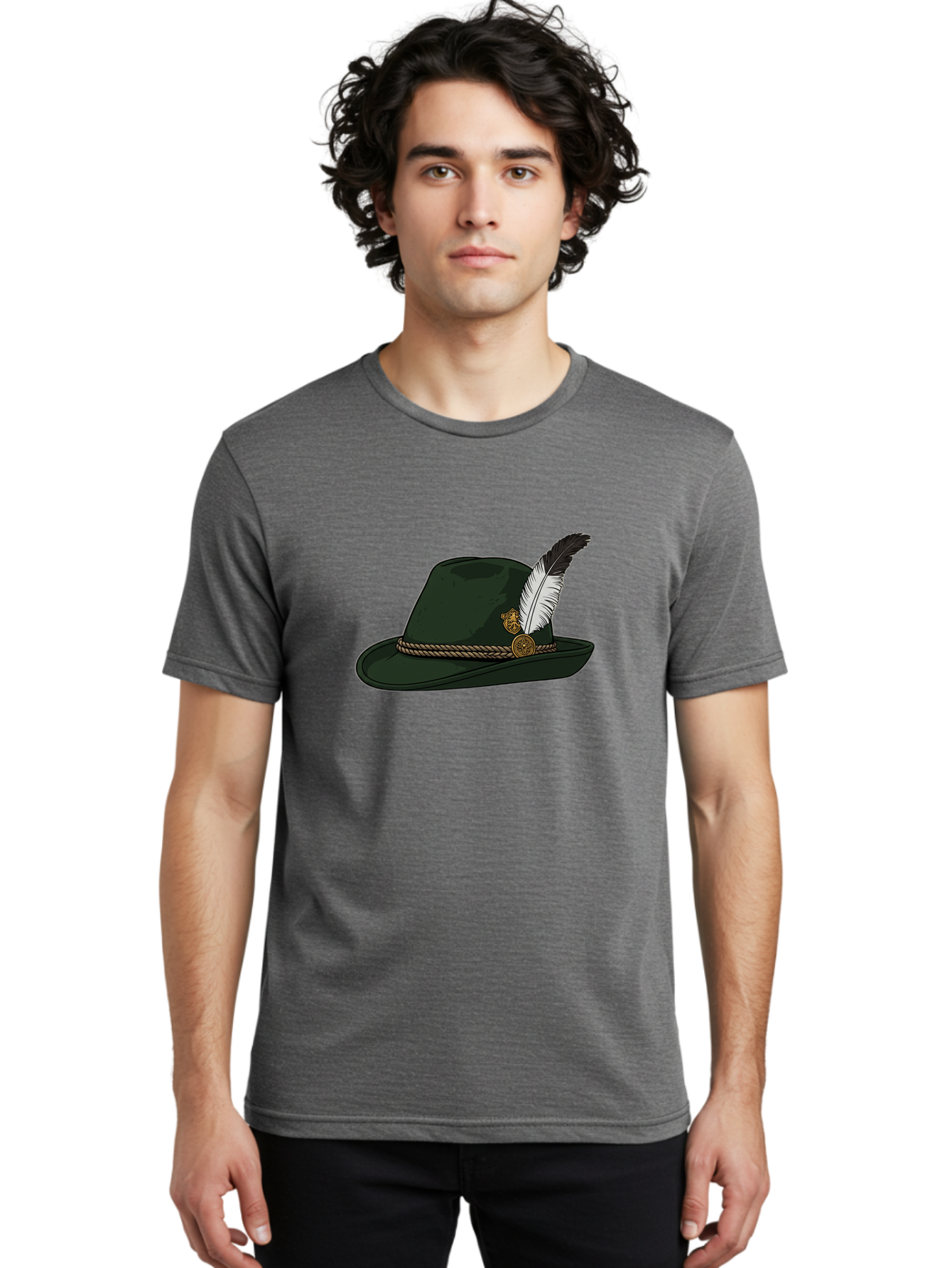 Black-Fedora-Hat Men'S Graphic Tee, 100% Cotton, Comfortable Casual Summer Wear, Machine Washable, Vintage Camera, Old Camera, Antique Camera, Black Camera, Classic Photography, Photography Equipment, Nostalgic Device, Film Camera, Camera Art Bal815