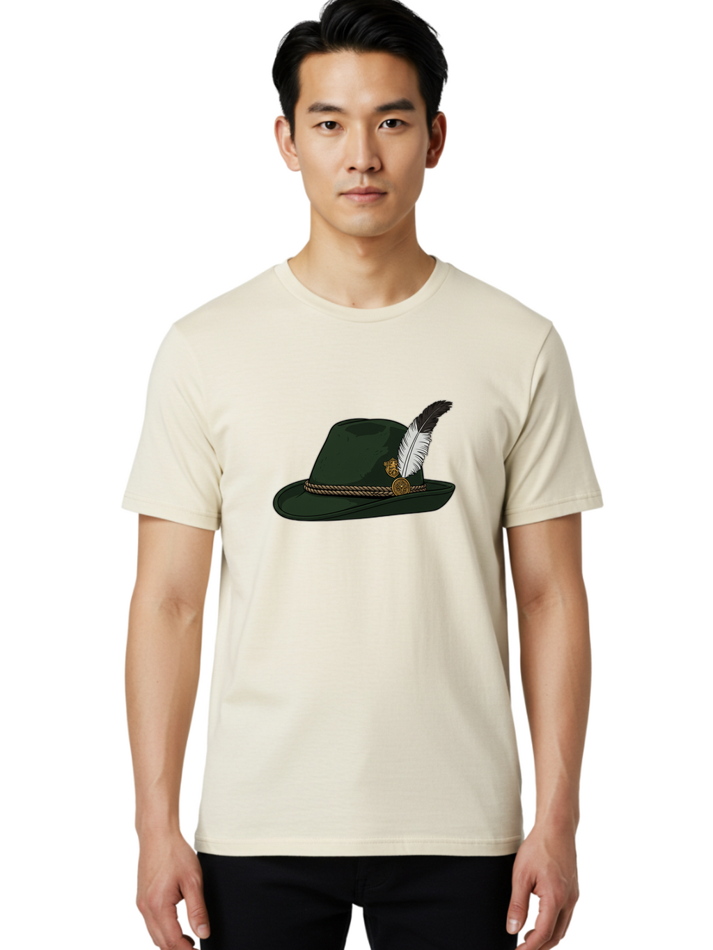 Black-Fedora-Hat Men'S Graphic Tee, 100% Cotton, Comfortable Casual Summer Wear, Machine Washable, Vintage Camera, Old Camera, Antique Camera, Black Camera, Classic Photography, Photography Equipment, Nostalgic Device, Film Camera, Camera Art Bal815