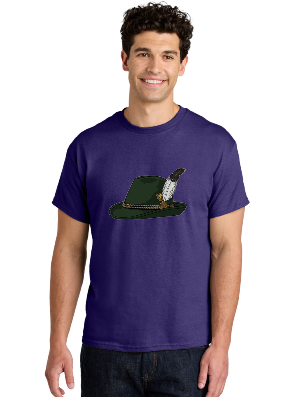 Black-Fedora-Hat Men'S Graphic Tee, 100% Cotton, Comfortable Casual Summer Wear, Machine Washable, Vintage Camera, Old Camera, Antique Camera, Black Camera, Classic Photography, Photography Equipment, Nostalgic Device, Film Camera, Camera Art Bal815