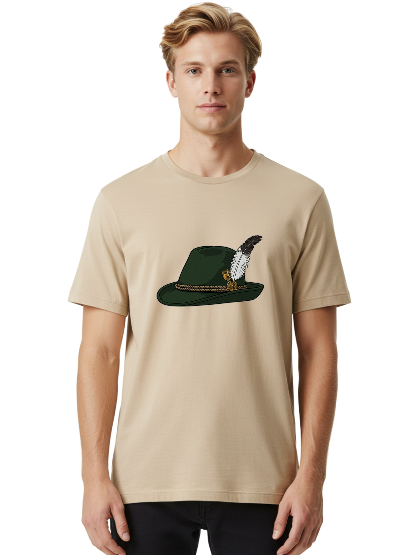 Black-Fedora-Hat Men'S Graphic Tee, 100% Cotton, Comfortable Casual Summer Wear, Machine Washable, Vintage Camera, Old Camera, Antique Camera, Black Camera, Classic Photography, Photography Equipment, Nostalgic Device, Film Camera, Camera Art Bal815