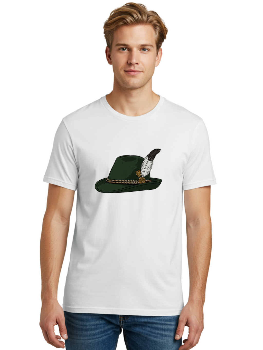 Black-Fedora-Hat Men'S Graphic Tee, 100% Cotton, Comfortable Casual Summer Wear, Machine Washable, Vintage Camera, Old Camera, Antique Camera, Black Camera, Classic Photography, Photography Equipment, Nostalgic Device, Film Camera, Camera Art Bal815