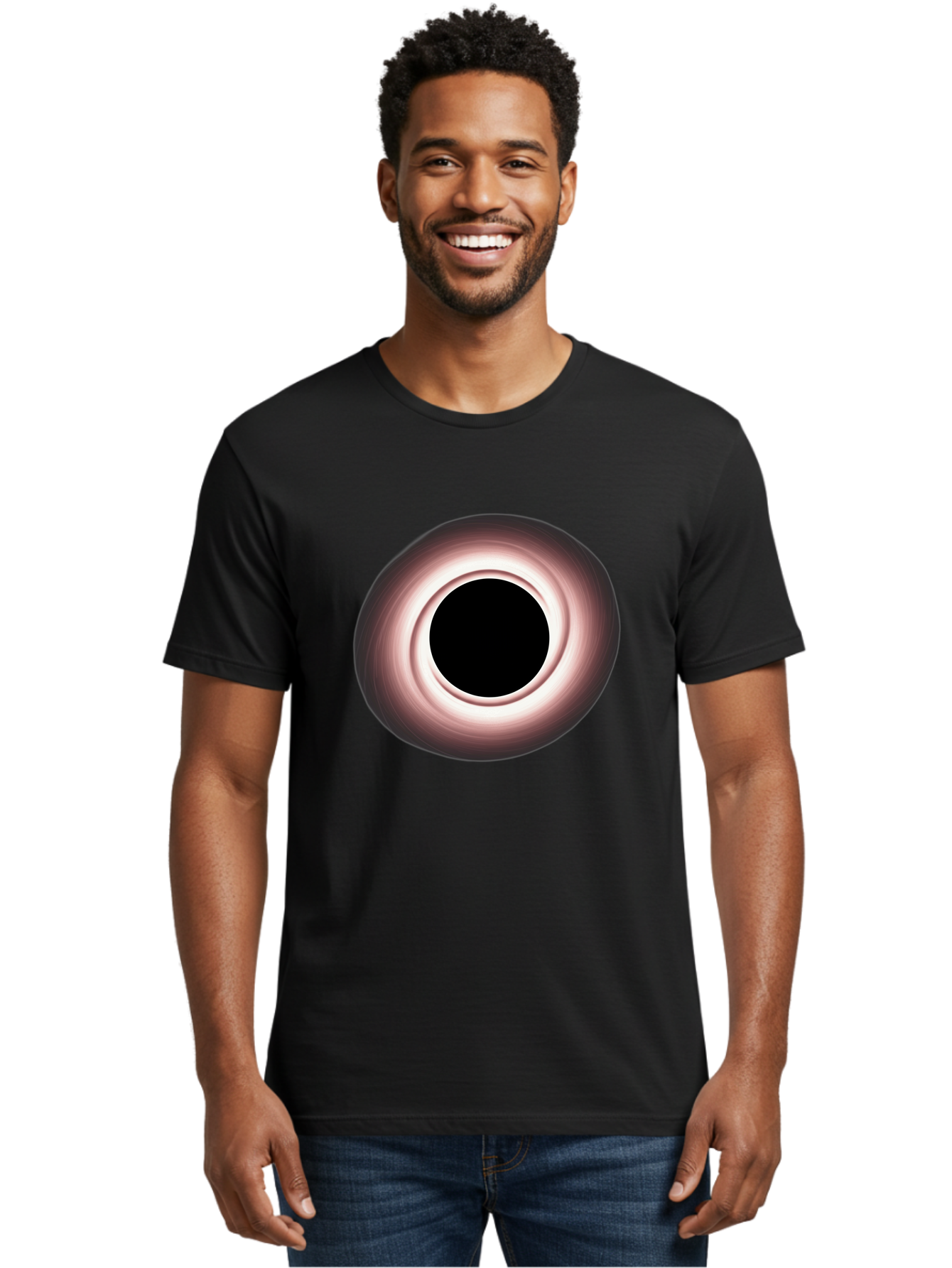 Black-Hole-1 Men'S Graphic Tee, 100% Cotton, Comfortable Casual Summer Wear, Machine Washable, Vintage Camera, Old Camera, Antique Camera, Black Camera, Classic Photography, Photography Equipment, Nostalgic Device, Film Camera, Camera Art Bal816