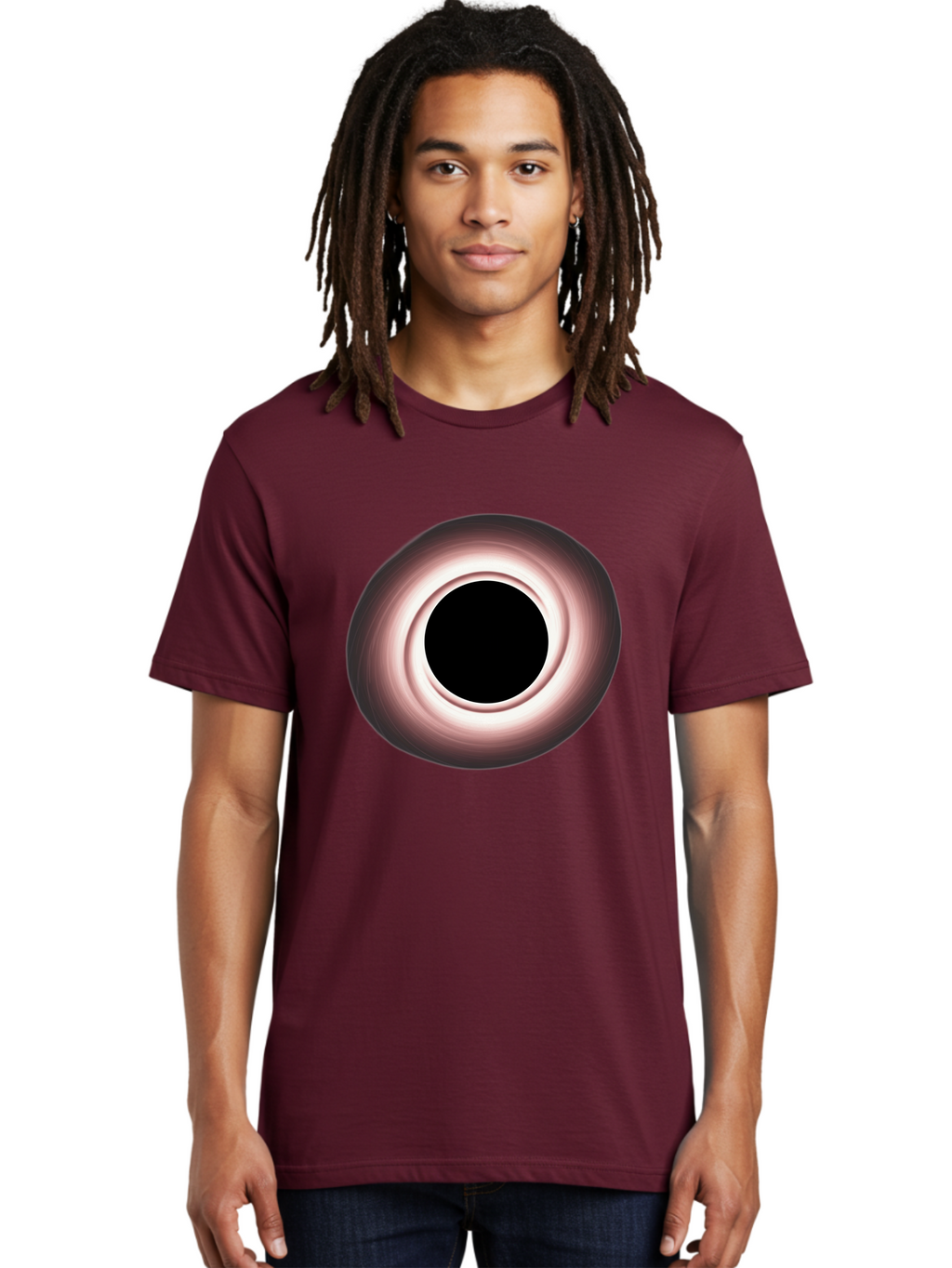 Black-Hole-1 Men'S Graphic Tee, 100% Cotton, Comfortable Casual Summer Wear, Machine Washable, Vintage Camera, Old Camera, Antique Camera, Black Camera, Classic Photography, Photography Equipment, Nostalgic Device, Film Camera, Camera Art Bal816