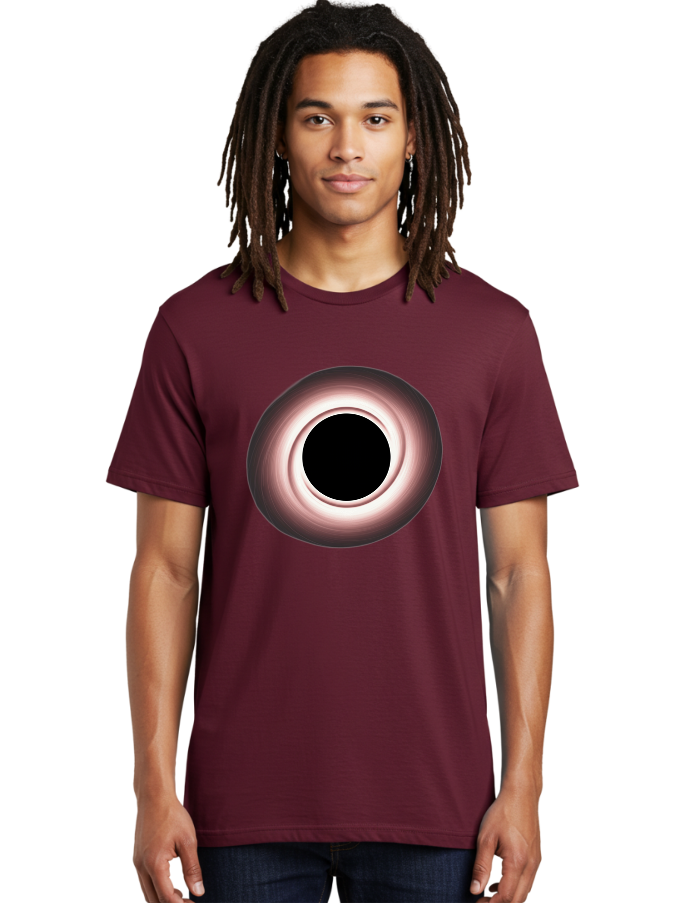 Black-Hole-1 Men'S Graphic Tee, 100% Cotton, Comfortable Casual Summer Wear, Machine Washable, Vintage Camera, Old Camera, Antique Camera, Black Camera, Classic Photography, Photography Equipment, Nostalgic Device, Film Camera, Camera Art Bal816