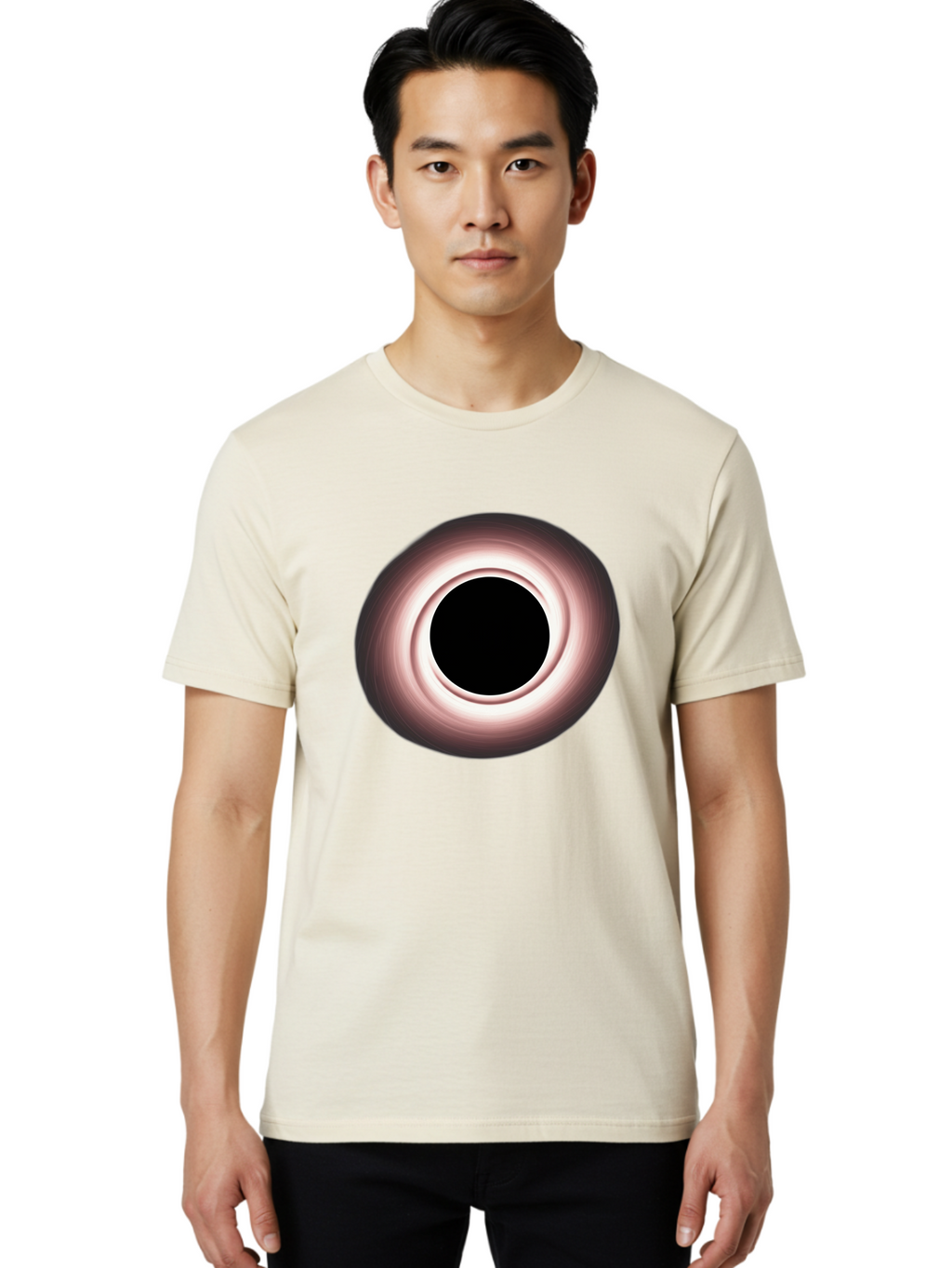 Black-Hole-1 Men'S Graphic Tee, 100% Cotton, Comfortable Casual Summer Wear, Machine Washable, Vintage Camera, Old Camera, Antique Camera, Black Camera, Classic Photography, Photography Equipment, Nostalgic Device, Film Camera, Camera Art Bal816