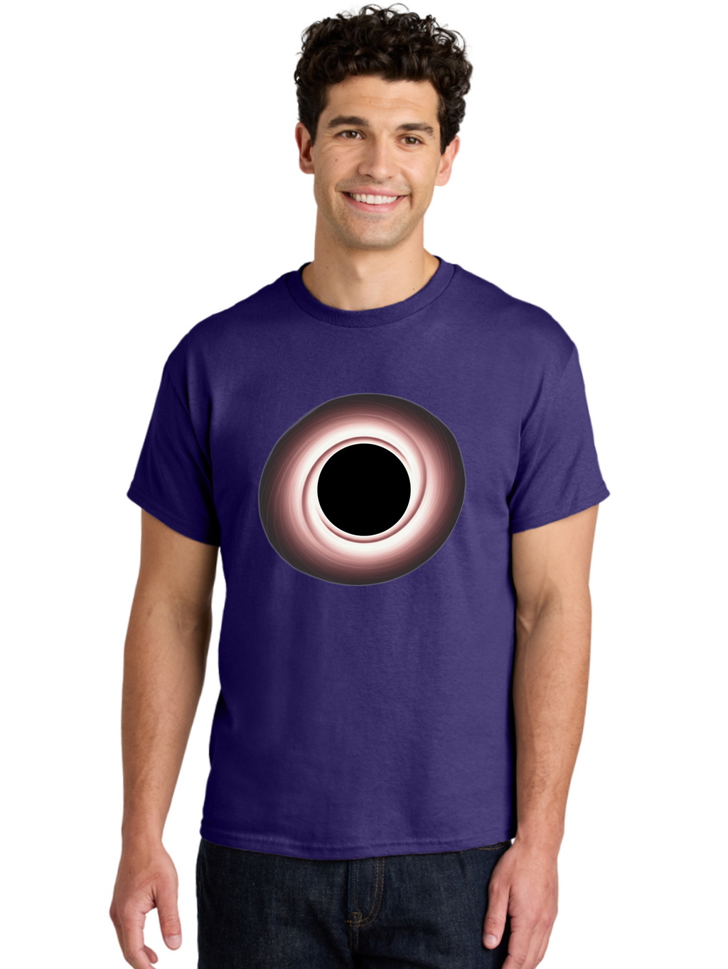Black-Hole-1 Men'S Graphic Tee, 100% Cotton, Comfortable Casual Summer Wear, Machine Washable, Vintage Camera, Old Camera, Antique Camera, Black Camera, Classic Photography, Photography Equipment, Nostalgic Device, Film Camera, Camera Art Bal816