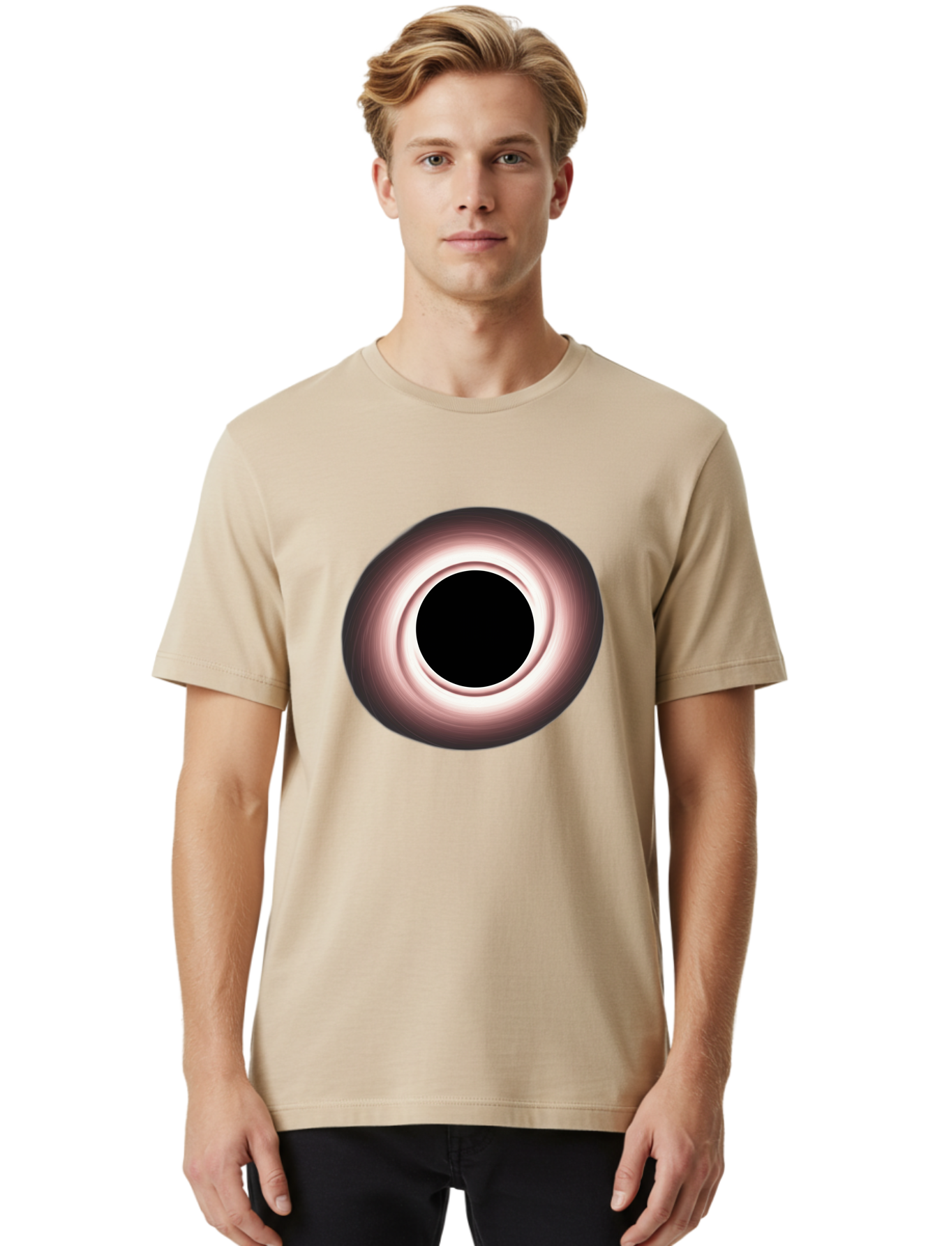 Black-Hole-1 Men'S Graphic Tee, 100% Cotton, Comfortable Casual Summer Wear, Machine Washable, Vintage Camera, Old Camera, Antique Camera, Black Camera, Classic Photography, Photography Equipment, Nostalgic Device, Film Camera, Camera Art Bal816