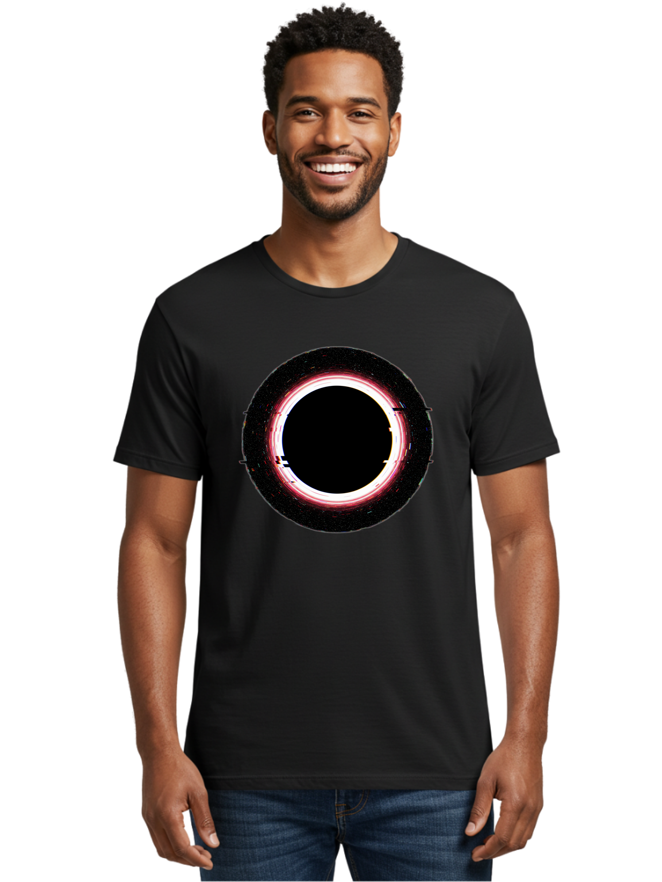 Black-Hole-2 Men'S Graphic Tee, 100% Cotton, Comfortable Casual Summer Wear, Machine Washable, Vintage Camera, Old Camera, Antique Camera, Black Camera, Classic Photography, Photography Equipment, Nostalgic Device, Film Camera, Camera Art Bal817