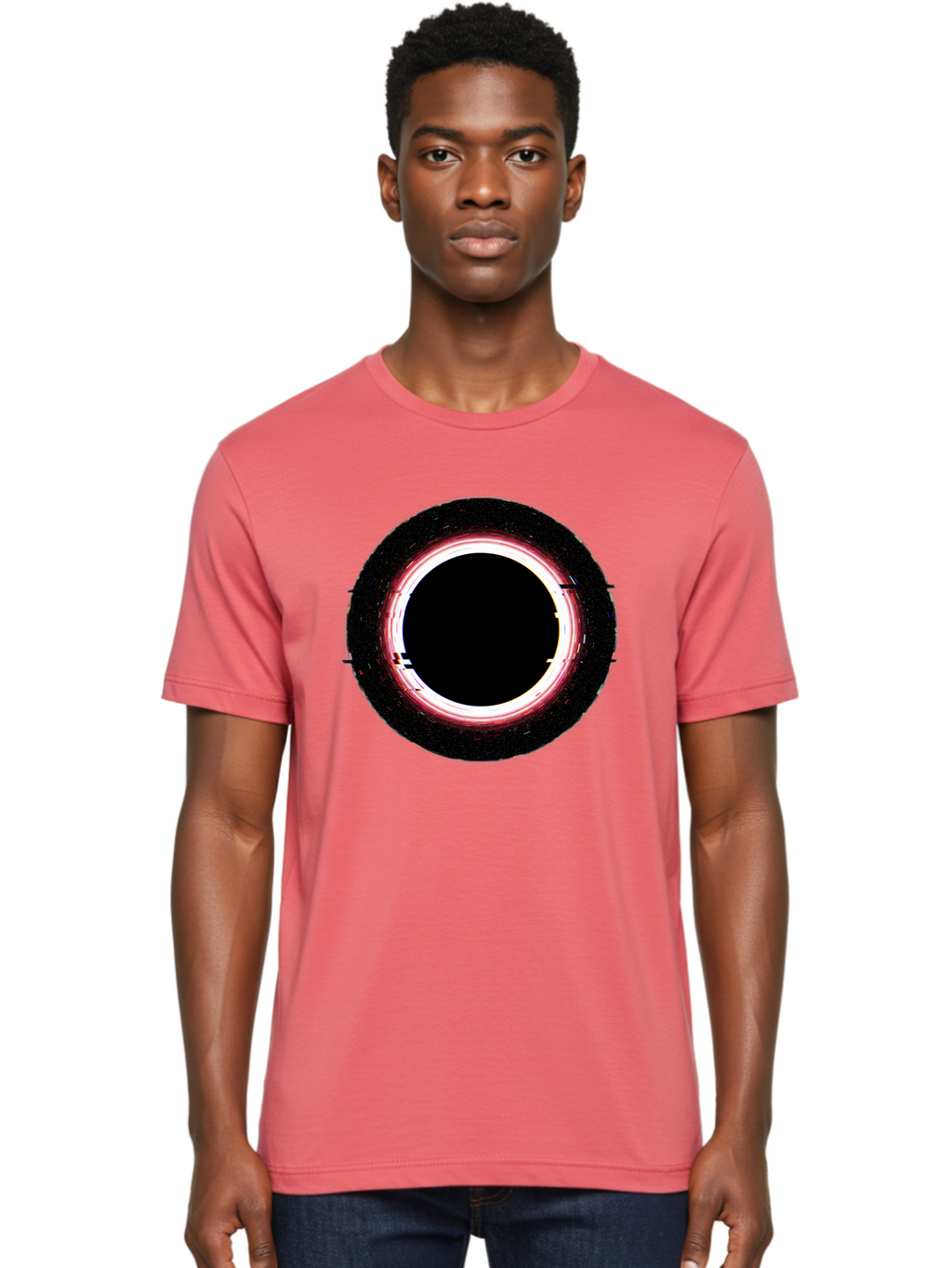 Black-Hole-2 Men'S Graphic Tee, 100% Cotton, Comfortable Casual Summer Wear, Machine Washable, Vintage Camera, Old Camera, Antique Camera, Black Camera, Classic Photography, Photography Equipment, Nostalgic Device, Film Camera, Camera Art Bal817