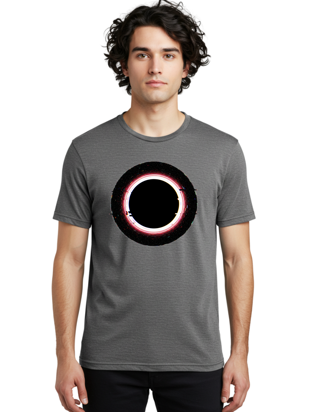 Black-Hole-2 Men'S Graphic Tee, 100% Cotton, Comfortable Casual Summer Wear, Machine Washable, Vintage Camera, Old Camera, Antique Camera, Black Camera, Classic Photography, Photography Equipment, Nostalgic Device, Film Camera, Camera Art Bal817