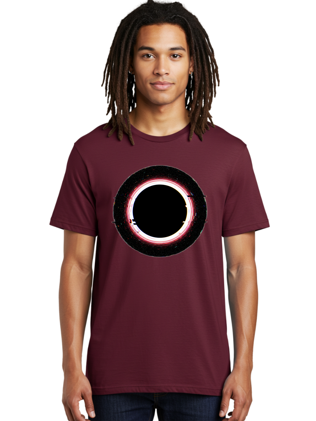 Black-Hole-2 Men'S Graphic Tee, 100% Cotton, Comfortable Casual Summer Wear, Machine Washable, Vintage Camera, Old Camera, Antique Camera, Black Camera, Classic Photography, Photography Equipment, Nostalgic Device, Film Camera, Camera Art Bal817