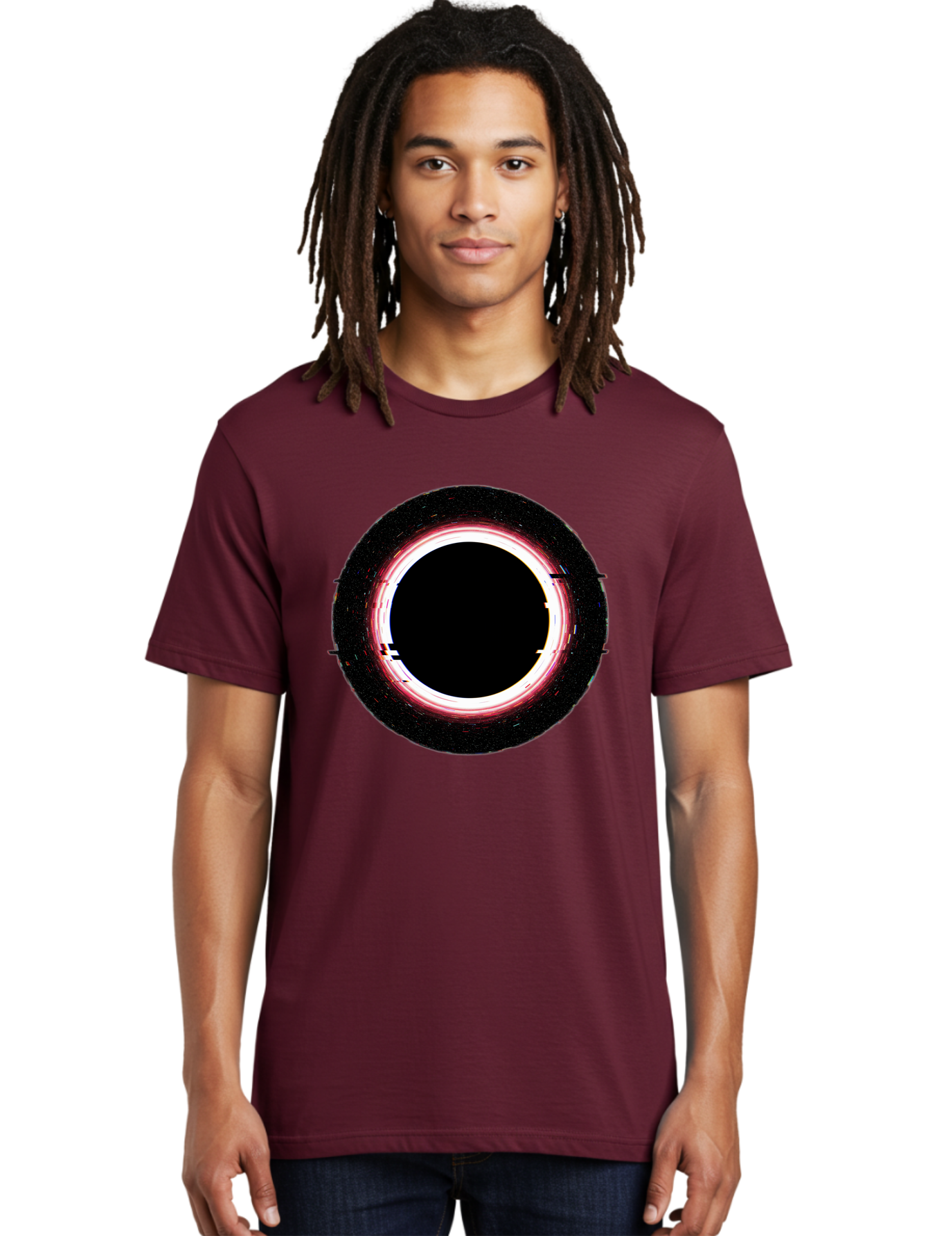 Black-Hole-2 Men'S Graphic Tee, 100% Cotton, Comfortable Casual Summer Wear, Machine Washable, Vintage Camera, Old Camera, Antique Camera, Black Camera, Classic Photography, Photography Equipment, Nostalgic Device, Film Camera, Camera Art Bal817