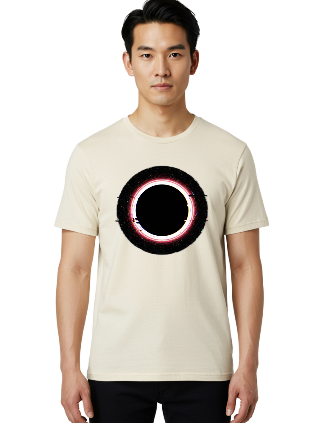 Black-Hole-2 Men'S Graphic Tee, 100% Cotton, Comfortable Casual Summer Wear, Machine Washable, Vintage Camera, Old Camera, Antique Camera, Black Camera, Classic Photography, Photography Equipment, Nostalgic Device, Film Camera, Camera Art Bal817