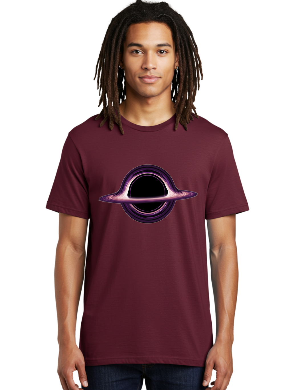 Black-Hole-3 Men'S Graphic Tee, 100% Cotton, Comfortable Casual Summer Wear, Machine Washable, Vintage Camera, Old Camera, Antique Camera, Black Camera, Classic Photography, Photography Equipment, Nostalgic Device, Film Camera, Camera Art Bal818