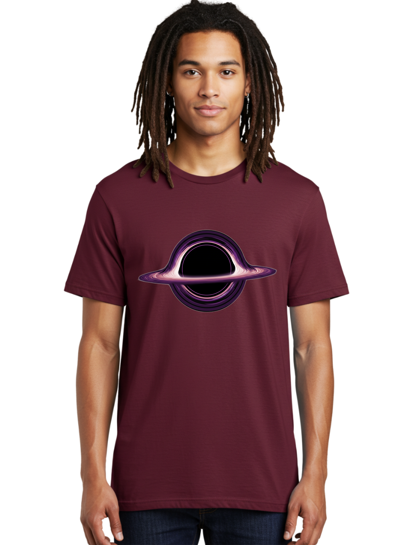 Black-Hole-3 Men'S Graphic Tee, 100% Cotton, Comfortable Casual Summer Wear, Machine Washable, Vintage Camera, Old Camera, Antique Camera, Black Camera, Classic Photography, Photography Equipment, Nostalgic Device, Film Camera, Camera Art Bal818