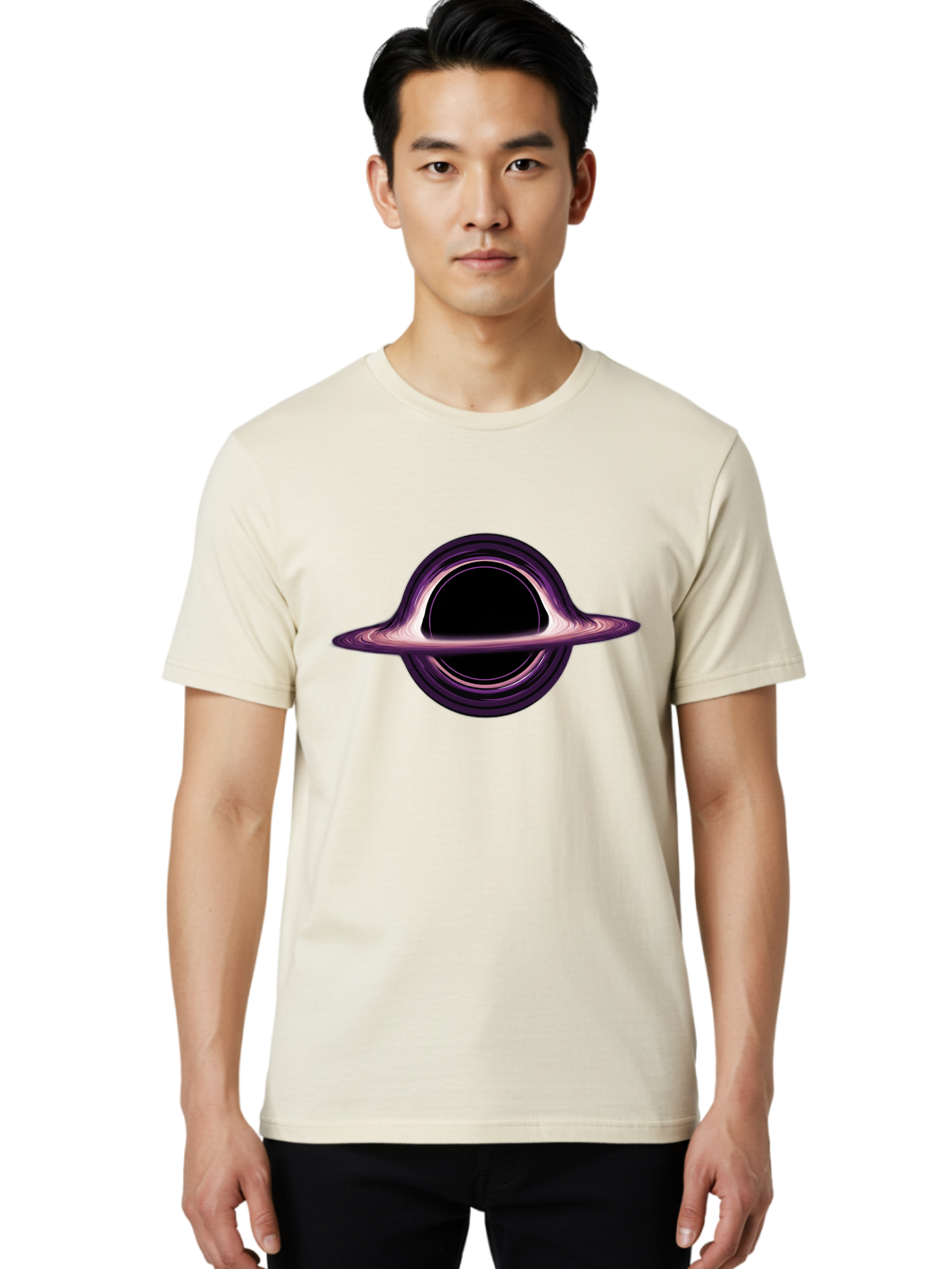 Black-Hole-3 Men'S Graphic Tee, 100% Cotton, Comfortable Casual Summer Wear, Machine Washable, Vintage Camera, Old Camera, Antique Camera, Black Camera, Classic Photography, Photography Equipment, Nostalgic Device, Film Camera, Camera Art Bal818