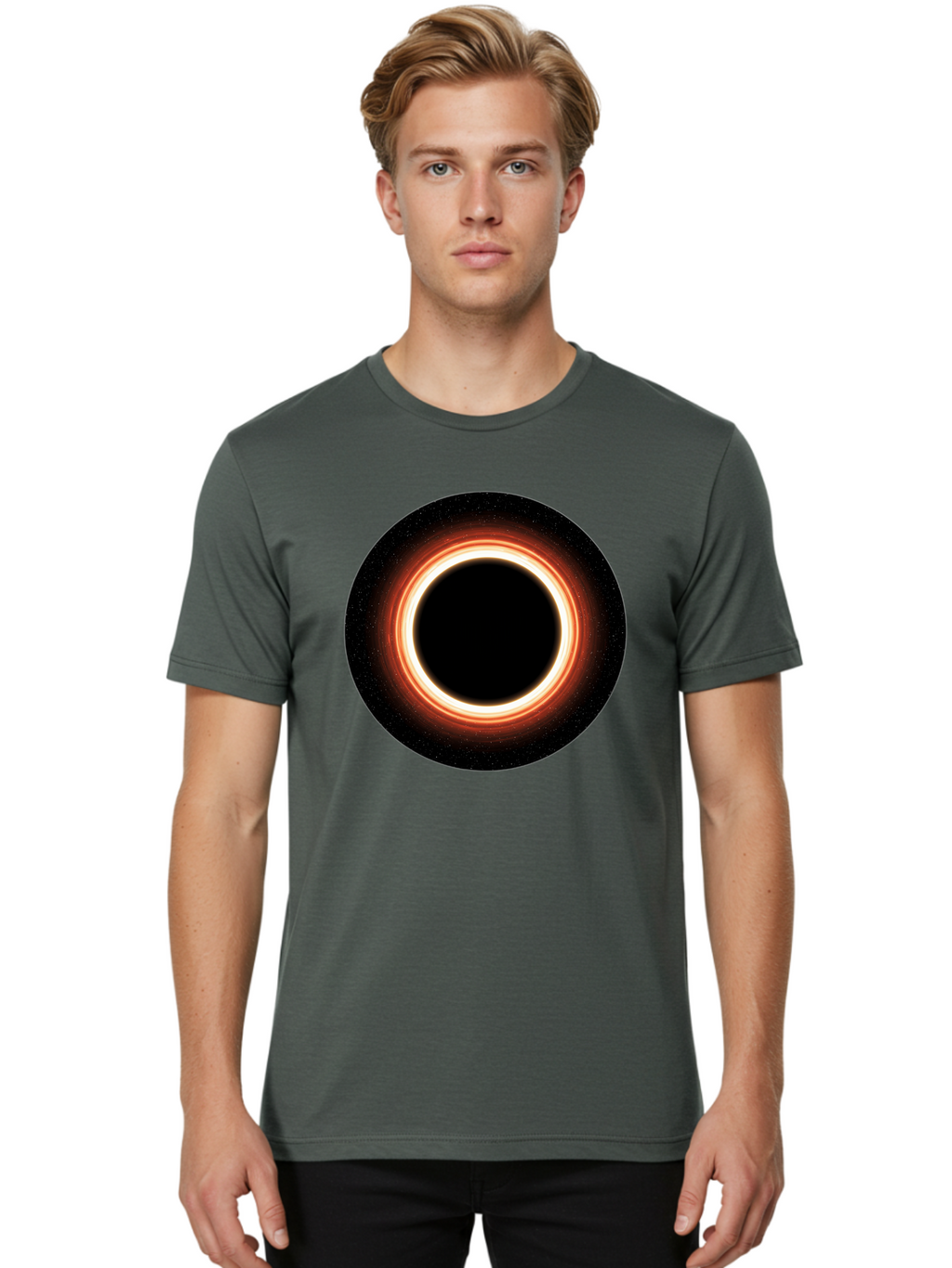 Black-Hole-4 Men'S Graphic Tee, 100% Cotton, Comfortable Casual Summer Wear, Machine Washable, Vintage Camera, Old Camera, Antique Camera, Black Camera, Classic Photography, Photography Equipment, Nostalgic Device, Film Camera, Camera Art Bal819