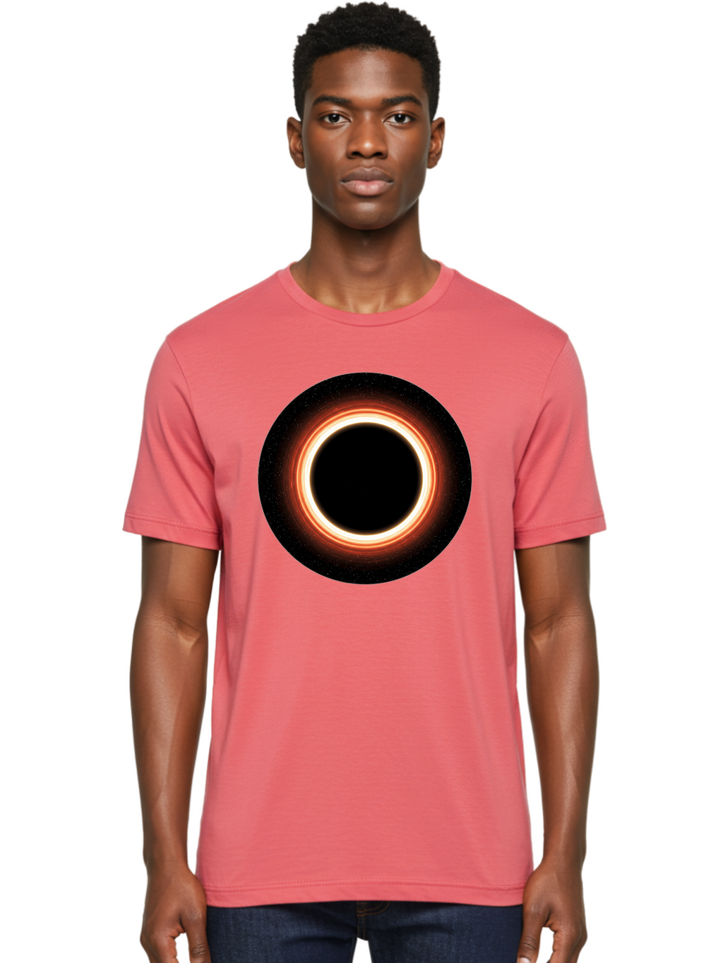 Black-Hole-4 Men'S Graphic Tee, 100% Cotton, Comfortable Casual Summer Wear, Machine Washable, Vintage Camera, Old Camera, Antique Camera, Black Camera, Classic Photography, Photography Equipment, Nostalgic Device, Film Camera, Camera Art Bal819