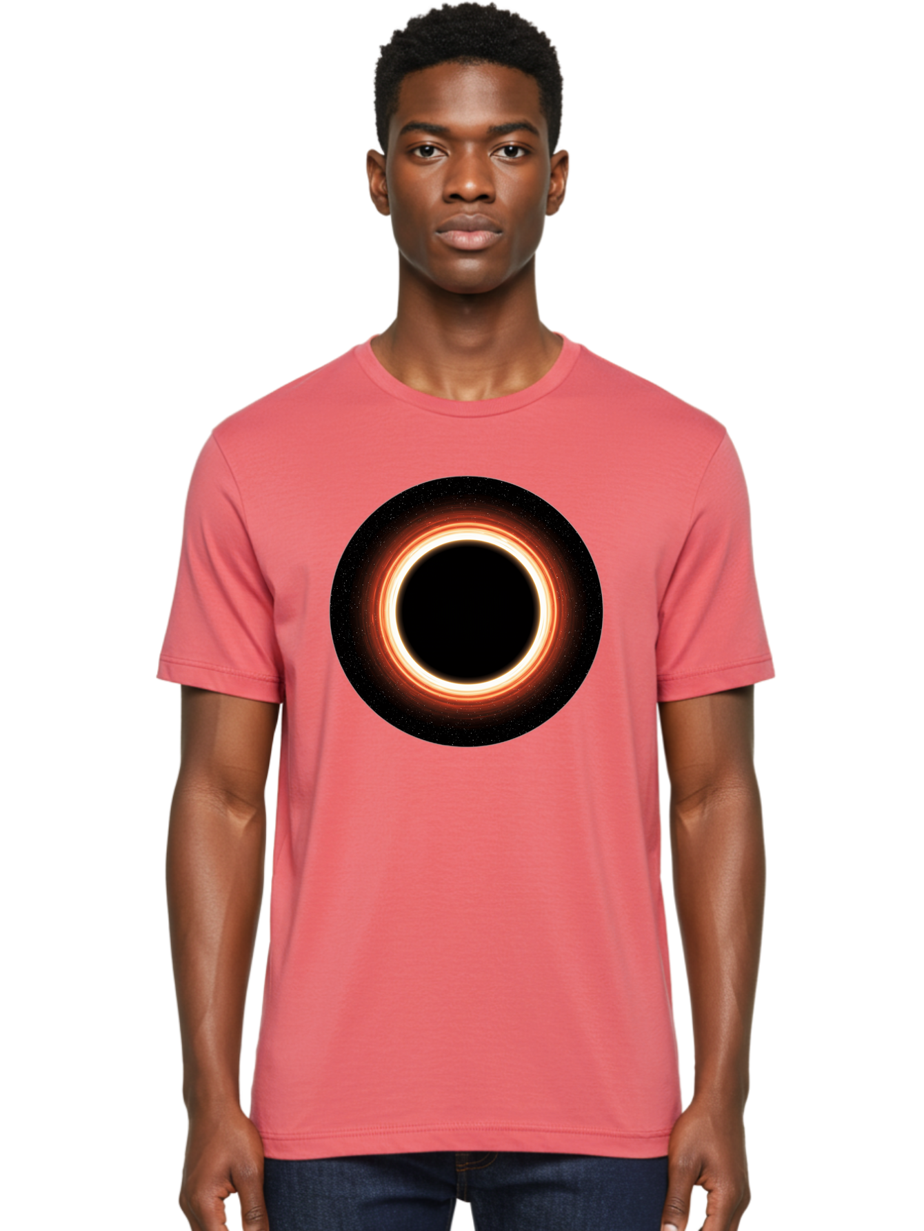 Black-Hole-4 Men'S Graphic Tee, 100% Cotton, Comfortable Casual Summer Wear, Machine Washable, Vintage Camera, Old Camera, Antique Camera, Black Camera, Classic Photography, Photography Equipment, Nostalgic Device, Film Camera, Camera Art Bal819