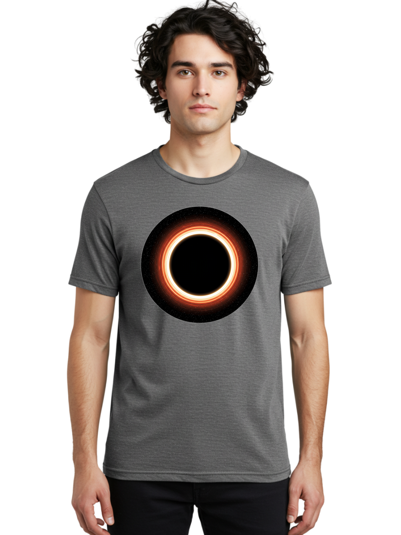 Black-Hole-4 Men'S Graphic Tee, 100% Cotton, Comfortable Casual Summer Wear, Machine Washable, Vintage Camera, Old Camera, Antique Camera, Black Camera, Classic Photography, Photography Equipment, Nostalgic Device, Film Camera, Camera Art Bal819