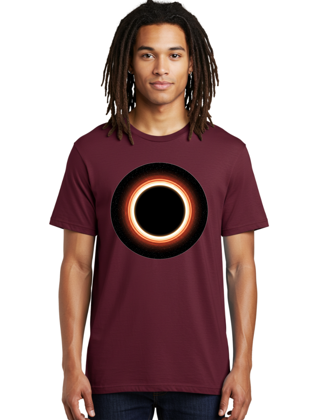 Black-Hole-4 Men'S Graphic Tee, 100% Cotton, Comfortable Casual Summer Wear, Machine Washable, Vintage Camera, Old Camera, Antique Camera, Black Camera, Classic Photography, Photography Equipment, Nostalgic Device, Film Camera, Camera Art Bal819