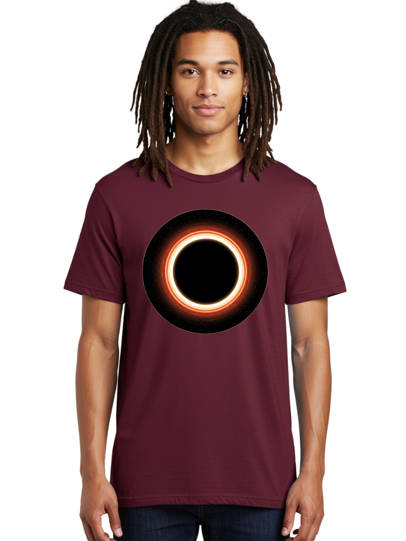 Black-Hole-4 Men'S Graphic Tee, 100% Cotton, Comfortable Casual Summer Wear, Machine Washable, Vintage Camera, Old Camera, Antique Camera, Black Camera, Classic Photography, Photography Equipment, Nostalgic Device, Film Camera, Camera Art Bal819