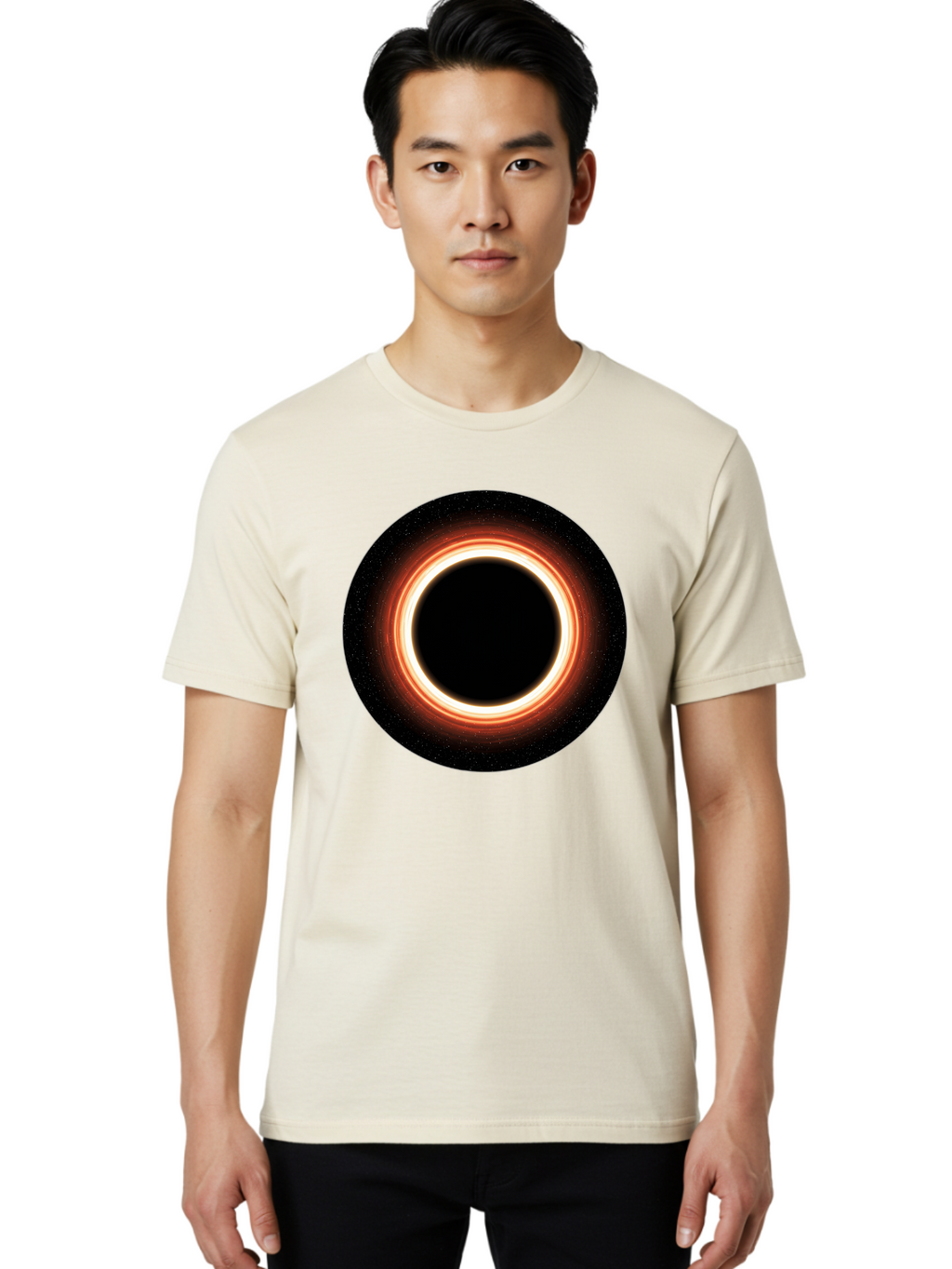 Black-Hole-4 Men'S Graphic Tee, 100% Cotton, Comfortable Casual Summer Wear, Machine Washable, Vintage Camera, Old Camera, Antique Camera, Black Camera, Classic Photography, Photography Equipment, Nostalgic Device, Film Camera, Camera Art Bal819