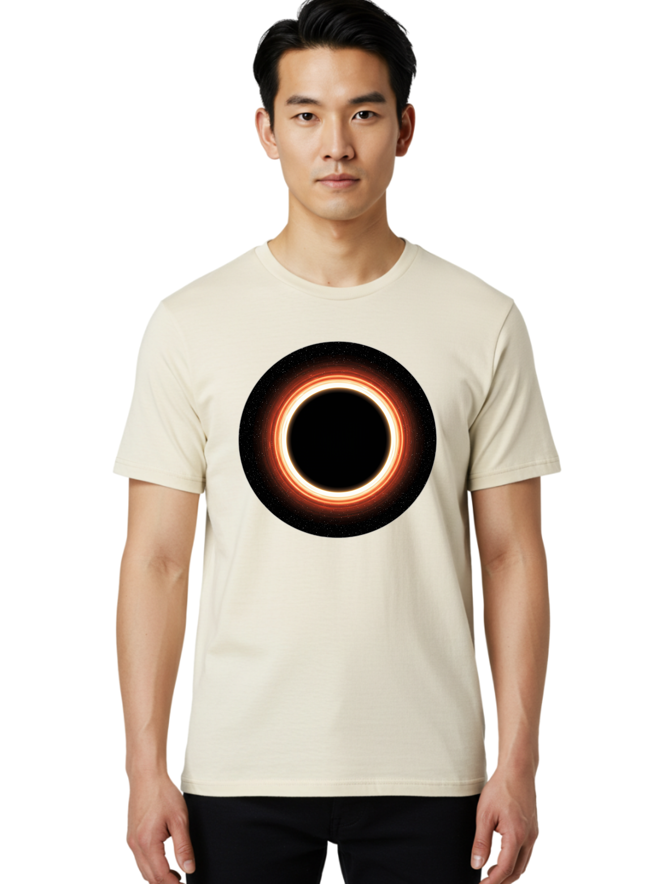 Black-Hole-4 Men'S Graphic Tee, 100% Cotton, Comfortable Casual Summer Wear, Machine Washable, Vintage Camera, Old Camera, Antique Camera, Black Camera, Classic Photography, Photography Equipment, Nostalgic Device, Film Camera, Camera Art Bal819