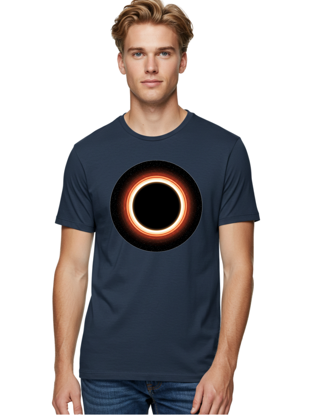 Black-Hole-4 Men'S Graphic Tee, 100% Cotton, Comfortable Casual Summer Wear, Machine Washable, Vintage Camera, Old Camera, Antique Camera, Black Camera, Classic Photography, Photography Equipment, Nostalgic Device, Film Camera, Camera Art Bal819