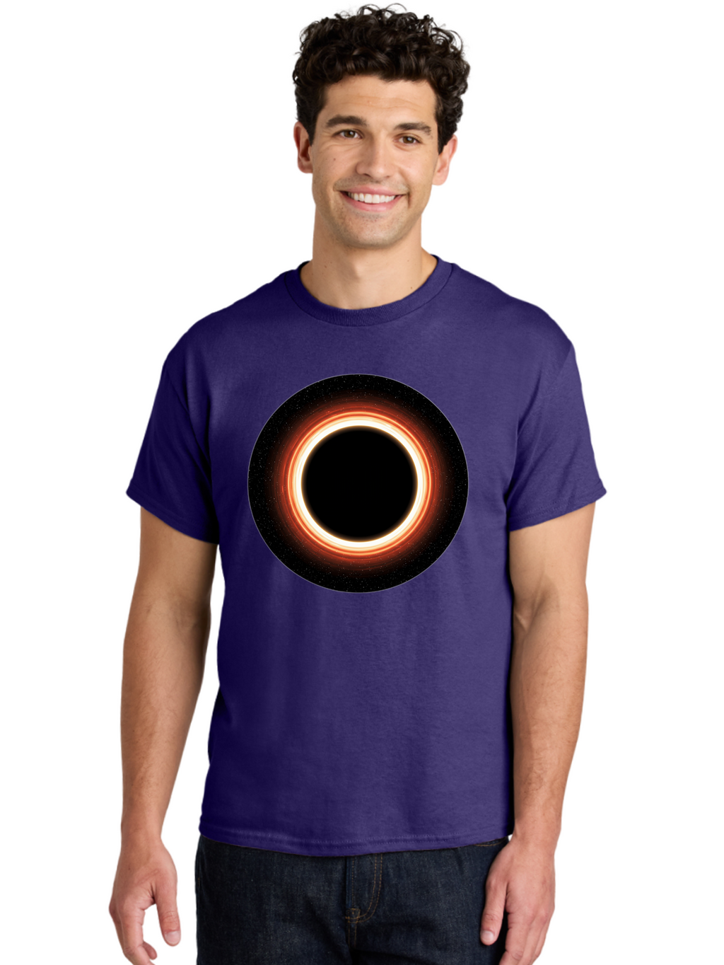 Black-Hole-4 Men'S Graphic Tee, 100% Cotton, Comfortable Casual Summer Wear, Machine Washable, Vintage Camera, Old Camera, Antique Camera, Black Camera, Classic Photography, Photography Equipment, Nostalgic Device, Film Camera, Camera Art Bal819