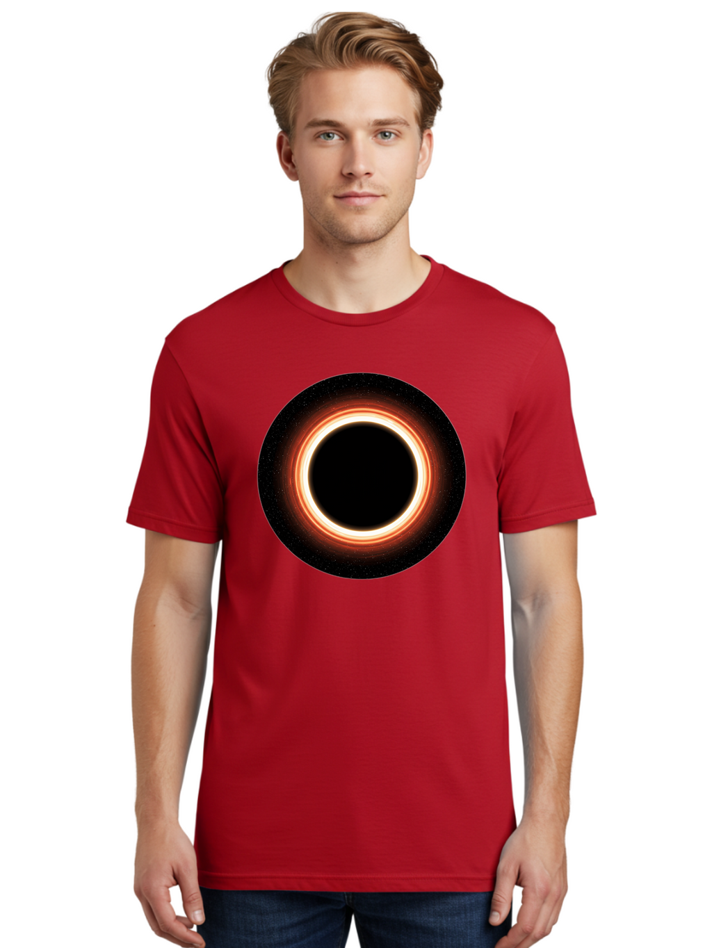 Black-Hole-4 Men'S Graphic Tee, 100% Cotton, Comfortable Casual Summer Wear, Machine Washable, Vintage Camera, Old Camera, Antique Camera, Black Camera, Classic Photography, Photography Equipment, Nostalgic Device, Film Camera, Camera Art Bal819