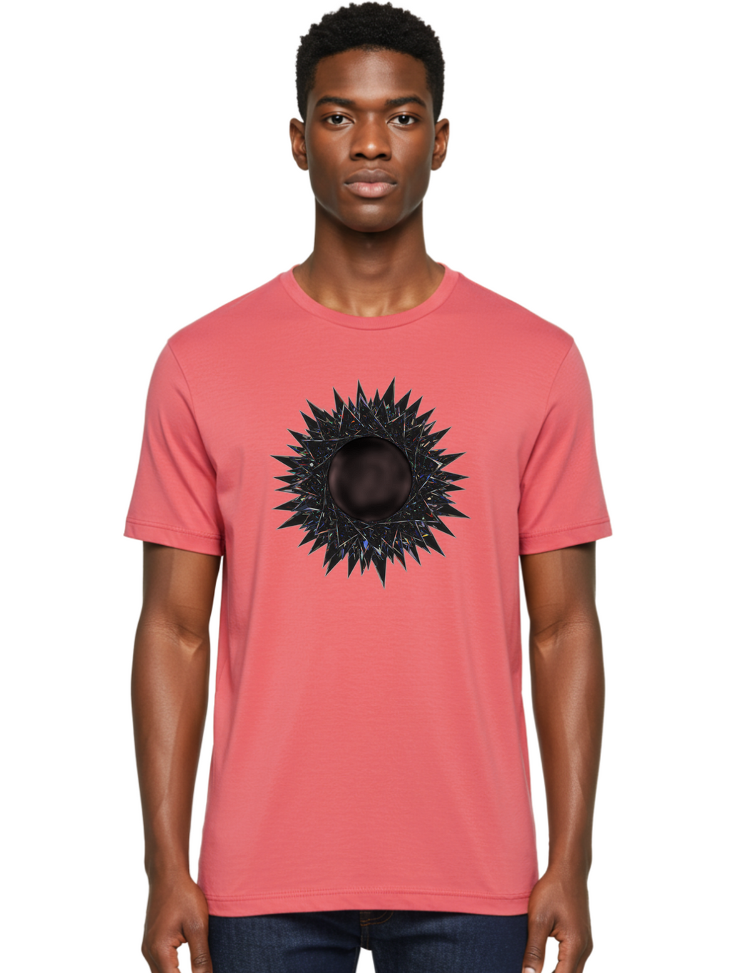 Black-Hole-5 Men'S Graphic Tee, 100% Cotton, Comfortable Casual Summer Wear, Machine Washable, Vintage Camera, Old Camera, Antique Camera, Black Camera, Classic Photography, Photography Equipment, Nostalgic Device, Film Camera, Camera Art Bal820