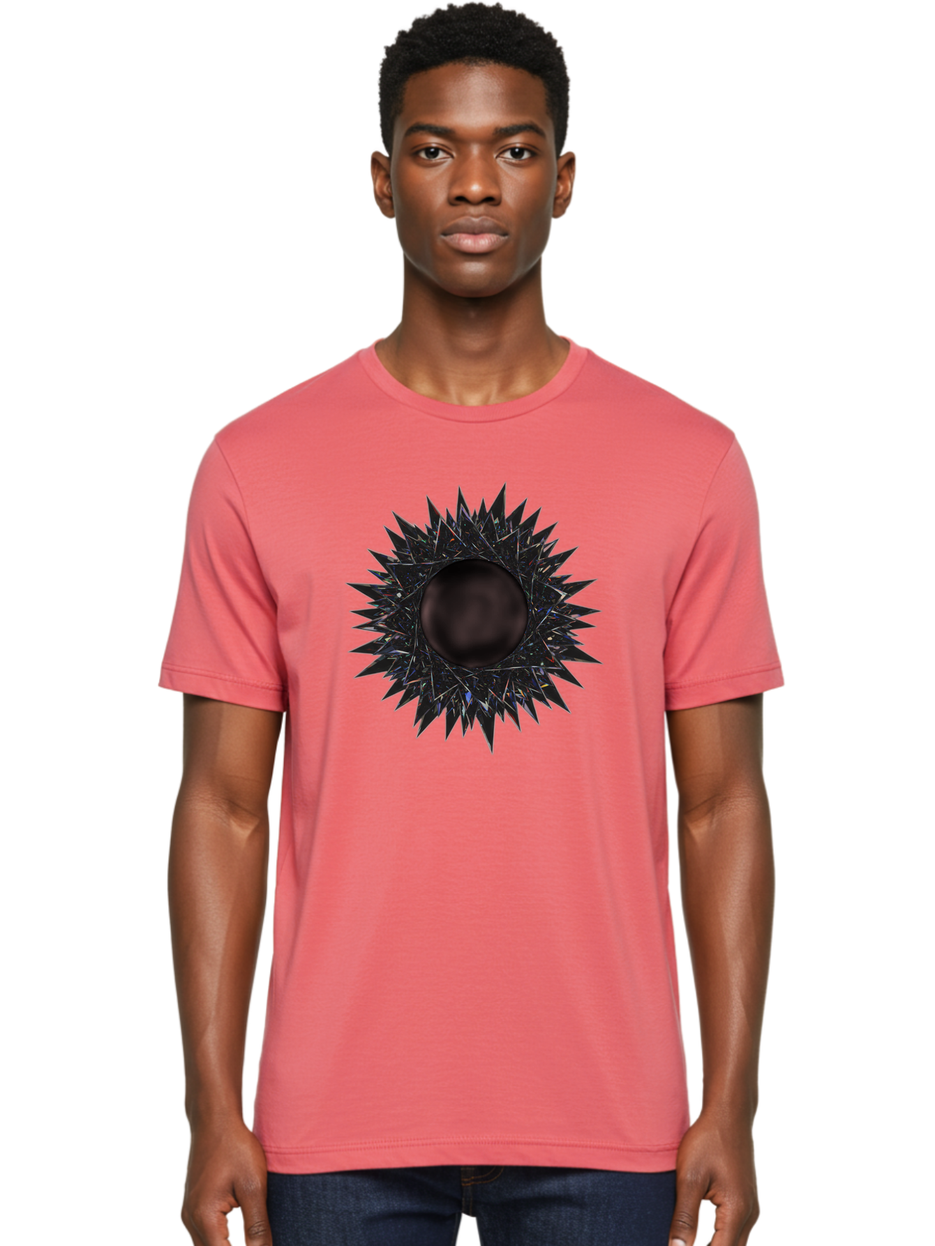 Black-Hole-5 Men'S Graphic Tee, 100% Cotton, Comfortable Casual Summer Wear, Machine Washable, Vintage Camera, Old Camera, Antique Camera, Black Camera, Classic Photography, Photography Equipment, Nostalgic Device, Film Camera, Camera Art Bal820