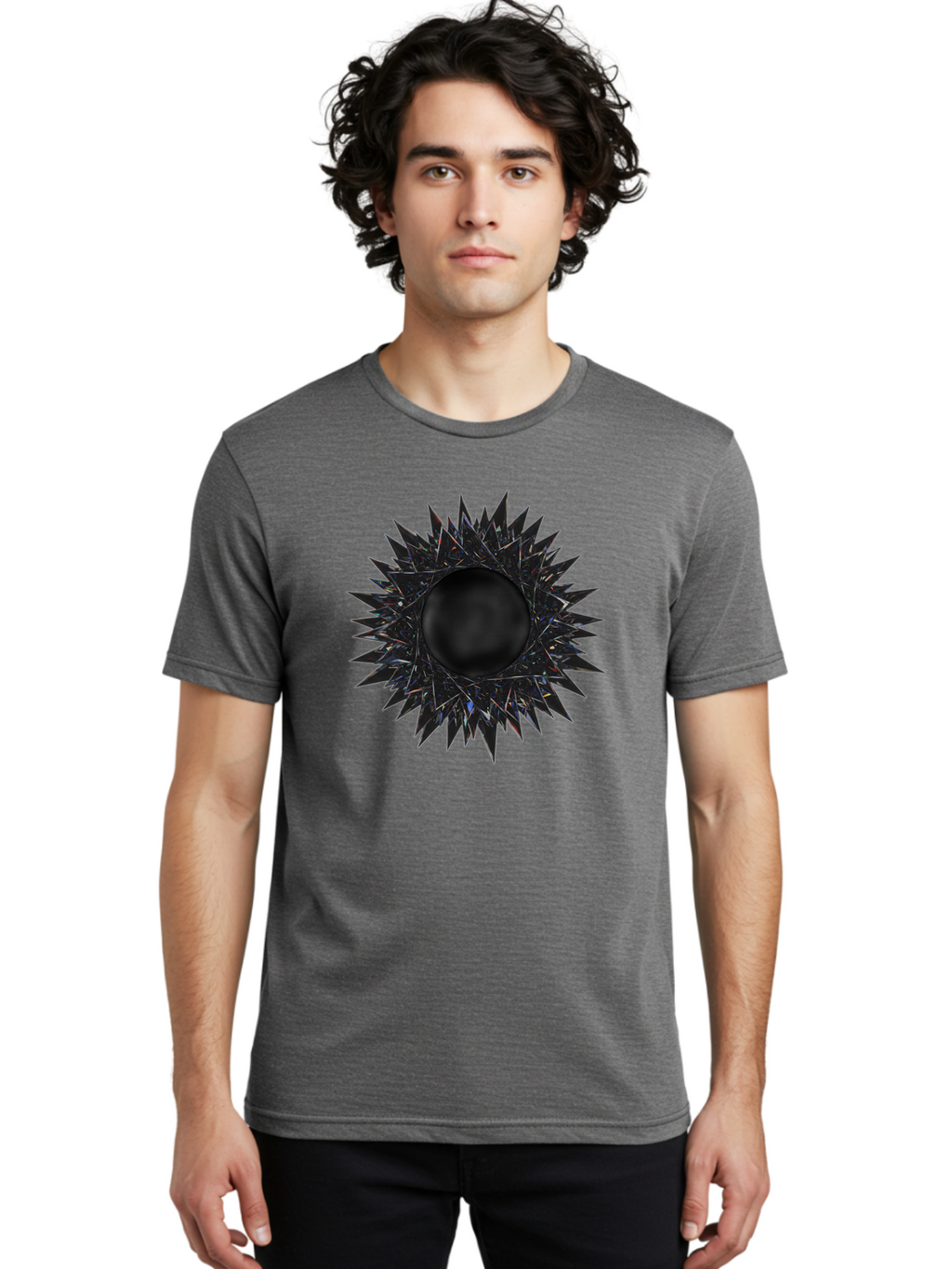 Black-Hole-5 Men'S Graphic Tee, 100% Cotton, Comfortable Casual Summer Wear, Machine Washable, Vintage Camera, Old Camera, Antique Camera, Black Camera, Classic Photography, Photography Equipment, Nostalgic Device, Film Camera, Camera Art Bal820