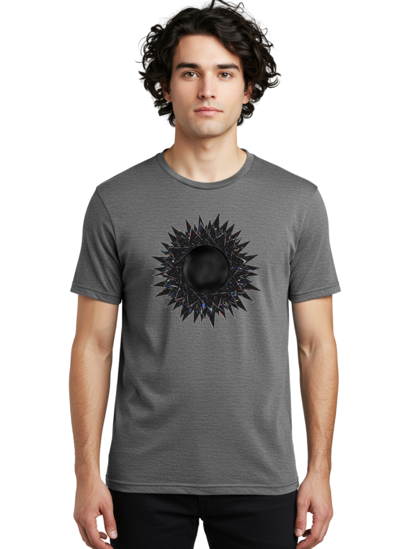 Black-Hole-5 Men'S Graphic Tee, 100% Cotton, Comfortable Casual Summer Wear, Machine Washable, Vintage Camera, Old Camera, Antique Camera, Black Camera, Classic Photography, Photography Equipment, Nostalgic Device, Film Camera, Camera Art Bal820
