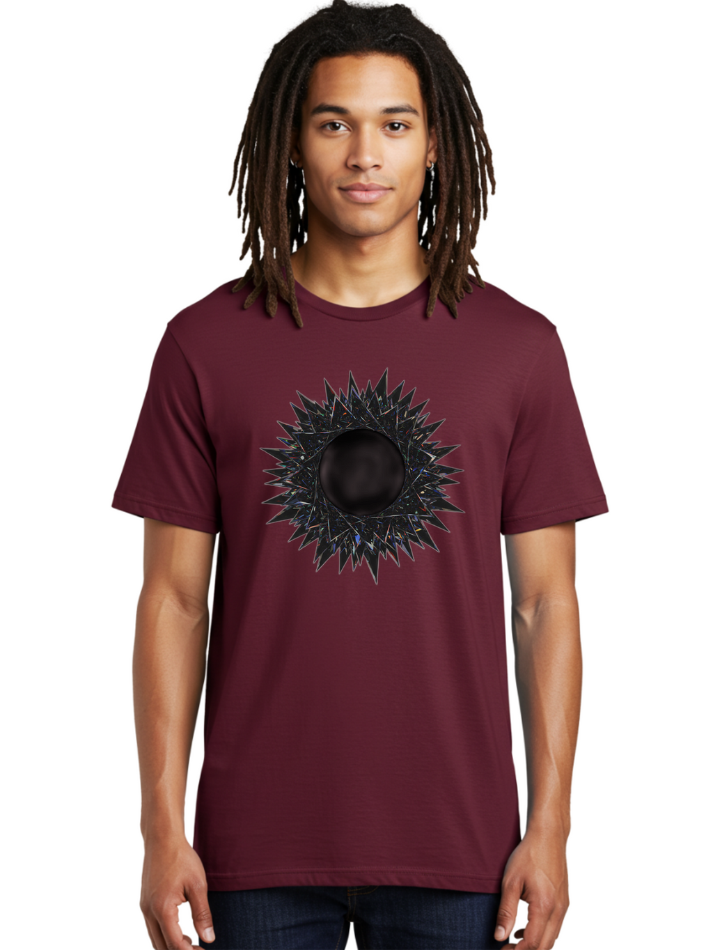 Black-Hole-5 Men'S Graphic Tee, 100% Cotton, Comfortable Casual Summer Wear, Machine Washable, Vintage Camera, Old Camera, Antique Camera, Black Camera, Classic Photography, Photography Equipment, Nostalgic Device, Film Camera, Camera Art Bal820