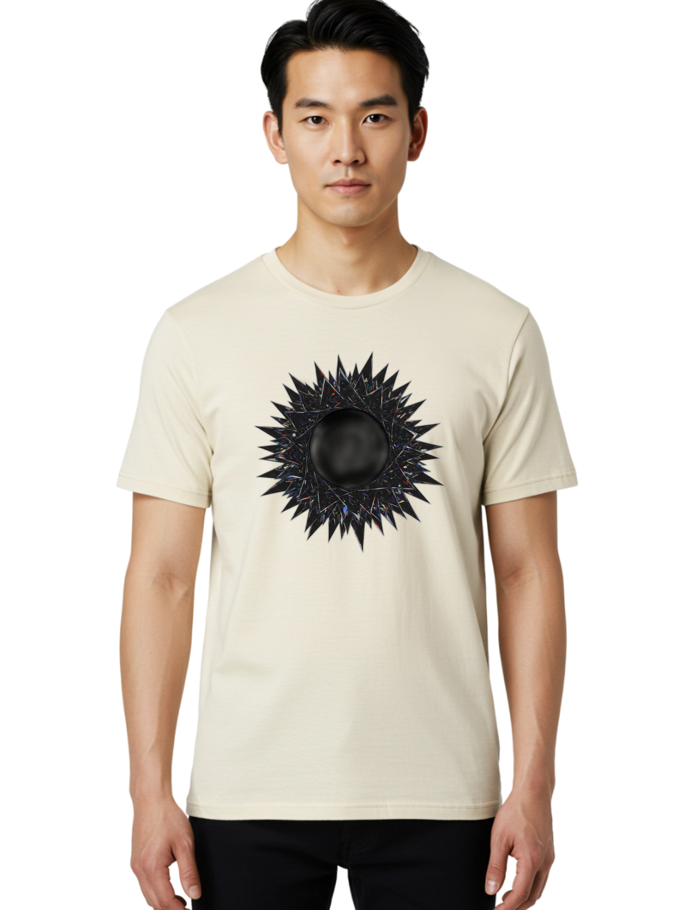 Black-Hole-5 Men'S Graphic Tee, 100% Cotton, Comfortable Casual Summer Wear, Machine Washable, Vintage Camera, Old Camera, Antique Camera, Black Camera, Classic Photography, Photography Equipment, Nostalgic Device, Film Camera, Camera Art Bal820