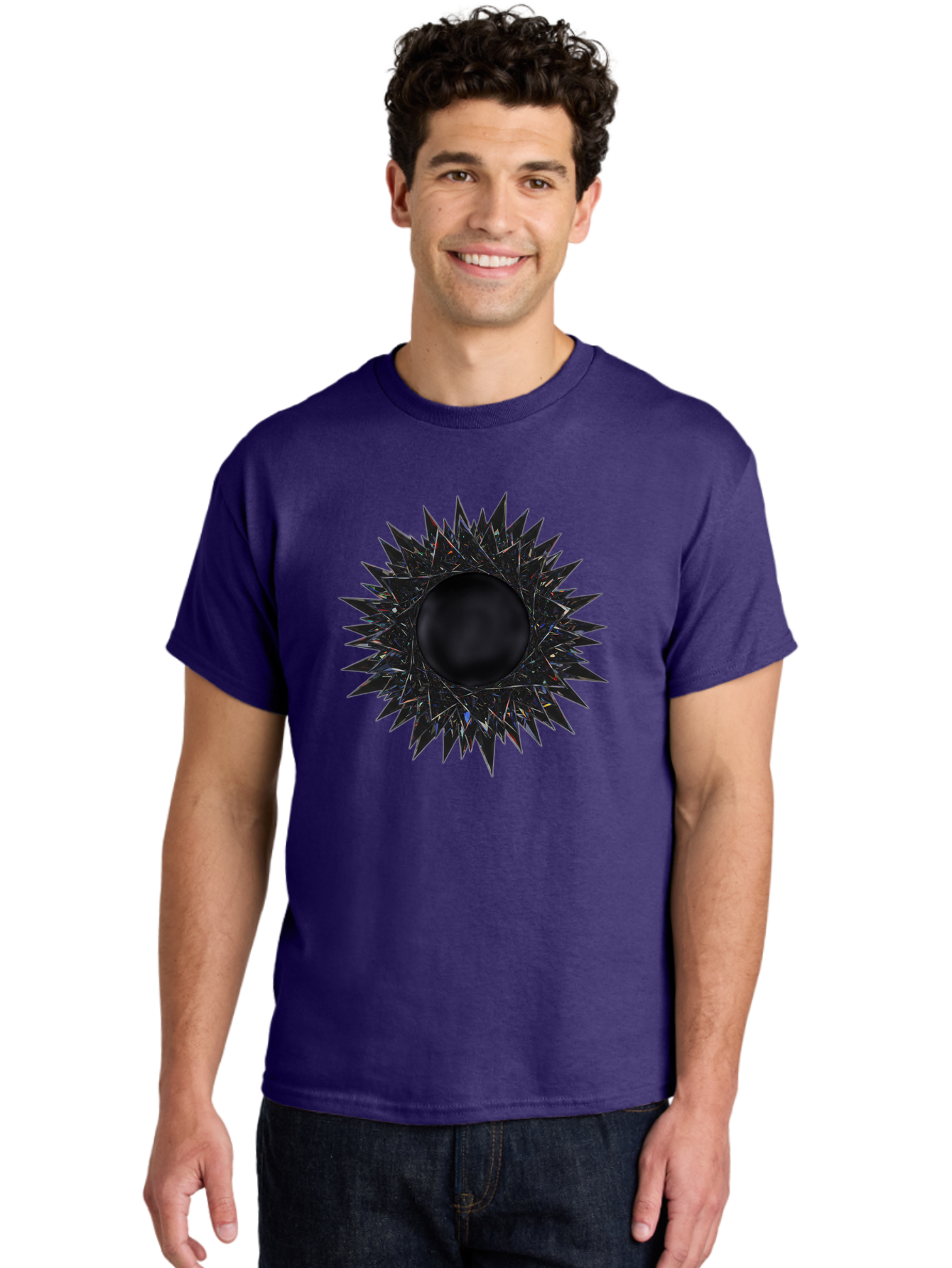 Black-Hole-5 Men'S Graphic Tee, 100% Cotton, Comfortable Casual Summer Wear, Machine Washable, Vintage Camera, Old Camera, Antique Camera, Black Camera, Classic Photography, Photography Equipment, Nostalgic Device, Film Camera, Camera Art Bal820