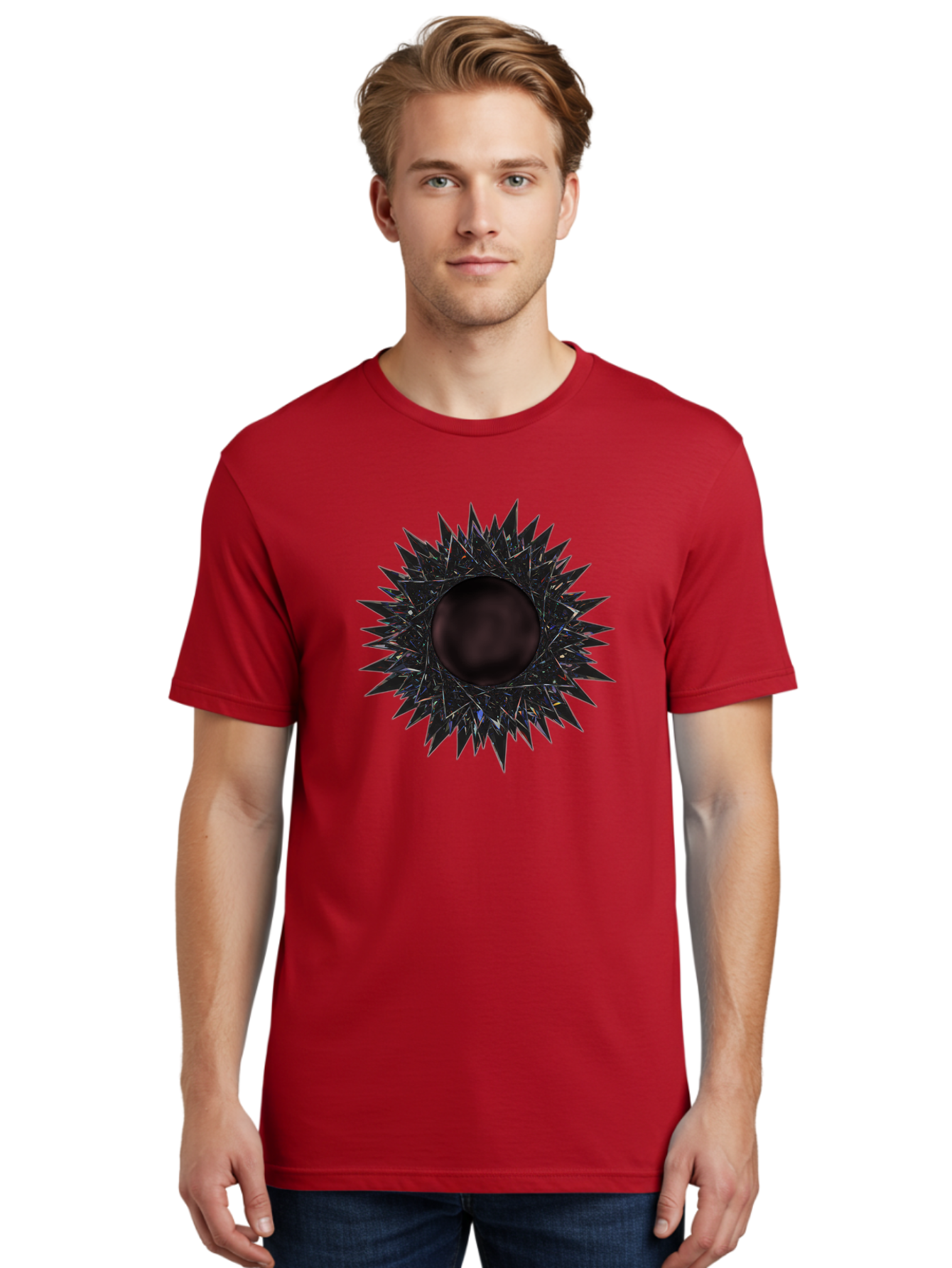 Black-Hole-5 Men'S Graphic Tee, 100% Cotton, Comfortable Casual Summer Wear, Machine Washable, Vintage Camera, Old Camera, Antique Camera, Black Camera, Classic Photography, Photography Equipment, Nostalgic Device, Film Camera, Camera Art Bal820