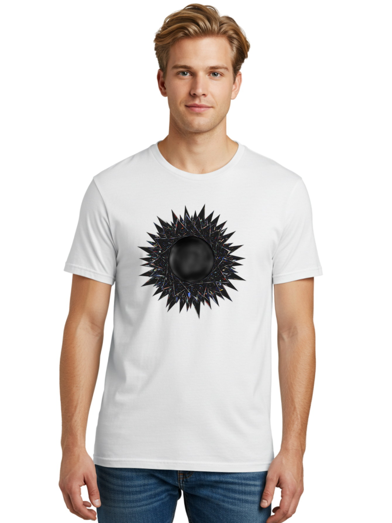 Black-Hole-5 Men'S Graphic Tee, 100% Cotton, Comfortable Casual Summer Wear, Machine Washable, Vintage Camera, Old Camera, Antique Camera, Black Camera, Classic Photography, Photography Equipment, Nostalgic Device, Film Camera, Camera Art Bal820