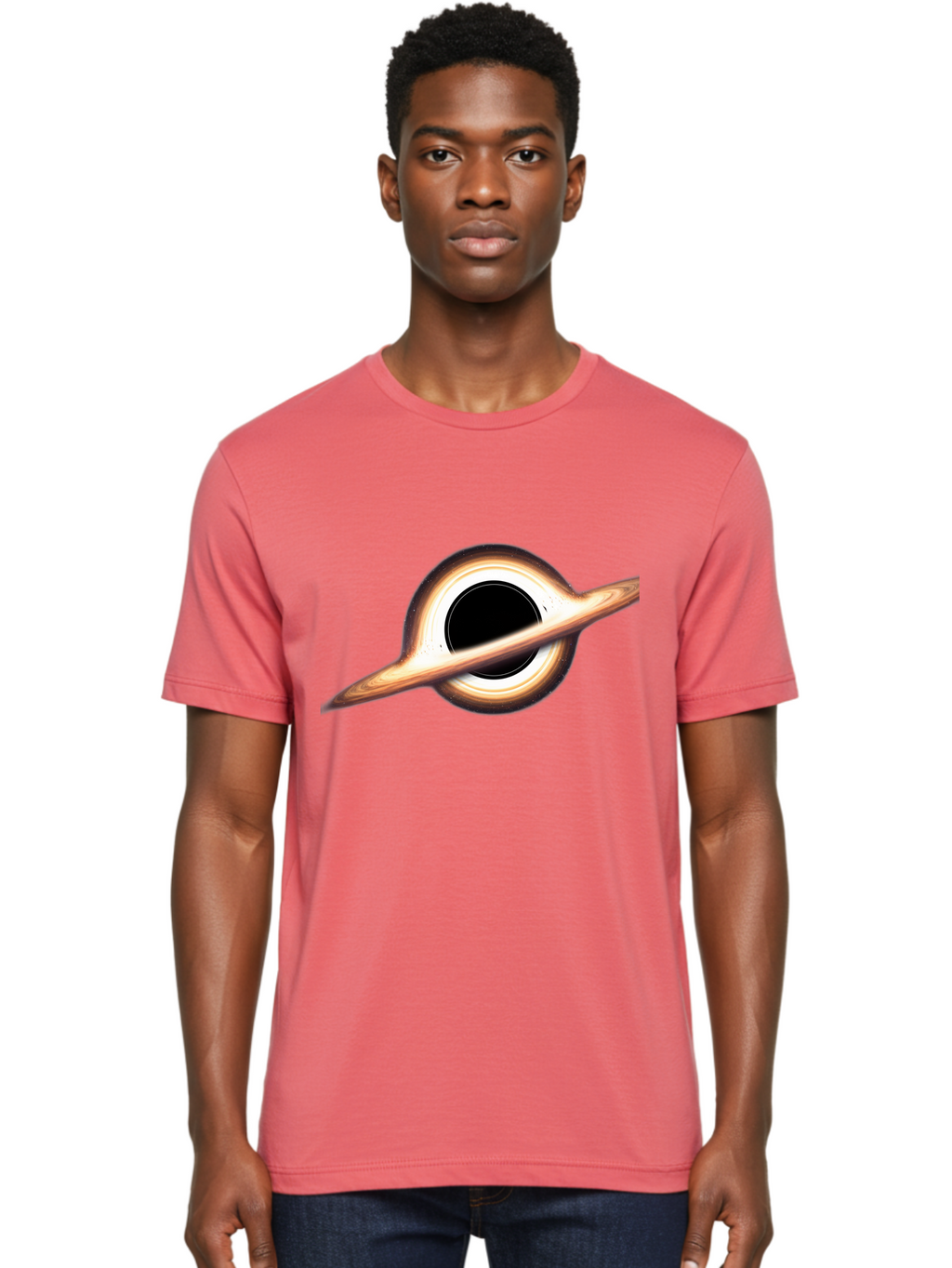 Black-Hole-6 Men'S Graphic Tee, 100% Cotton, Comfortable Casual Summer Wear, Machine Washable, Vintage Camera, Old Camera, Antique Camera, Black Camera, Classic Photography, Photography Equipment, Nostalgic Device, Film Camera, Camera Art Bal821