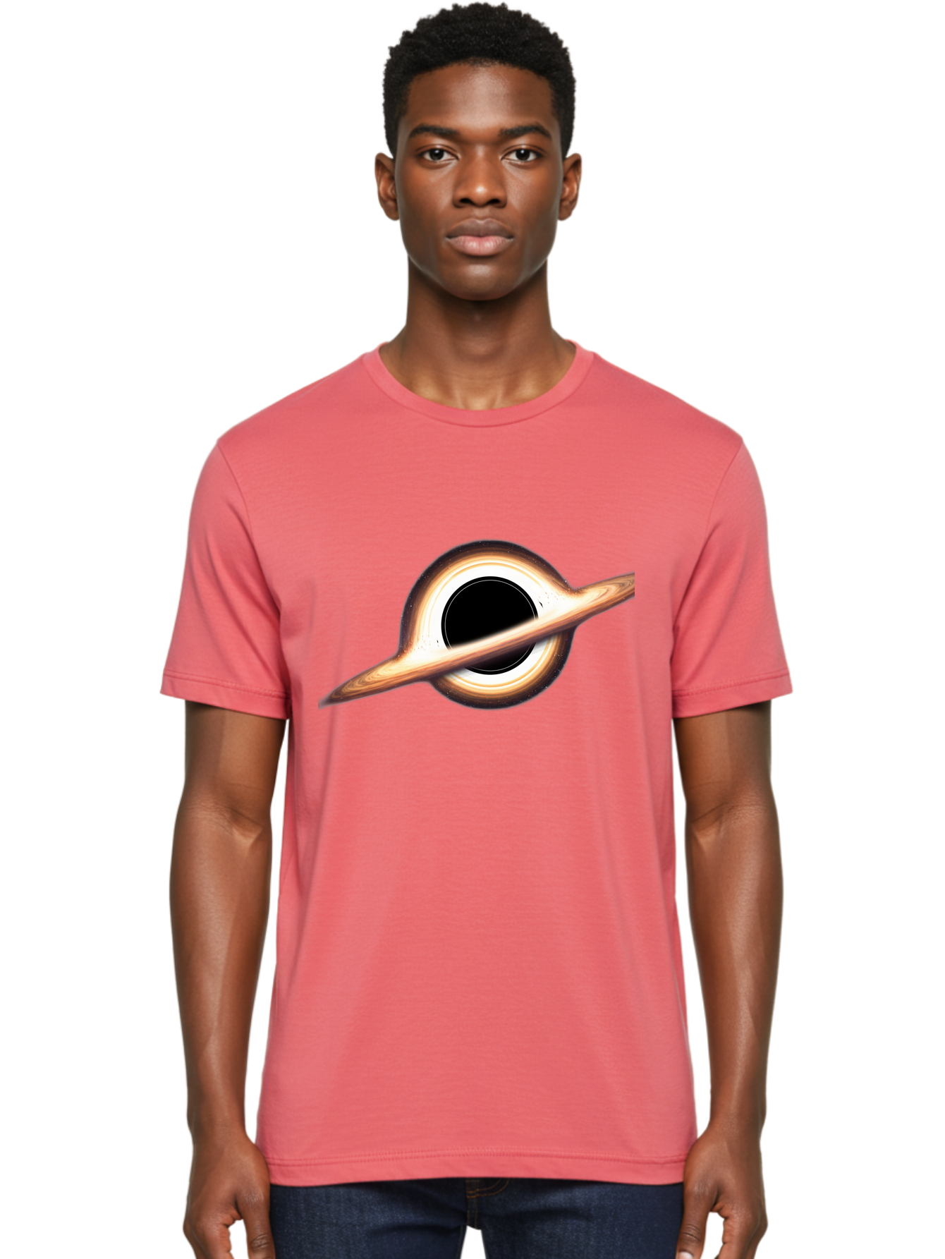 Black-Hole-6 Men'S Graphic Tee, 100% Cotton, Comfortable Casual Summer Wear, Machine Washable, Vintage Camera, Old Camera, Antique Camera, Black Camera, Classic Photography, Photography Equipment, Nostalgic Device, Film Camera, Camera Art Bal821