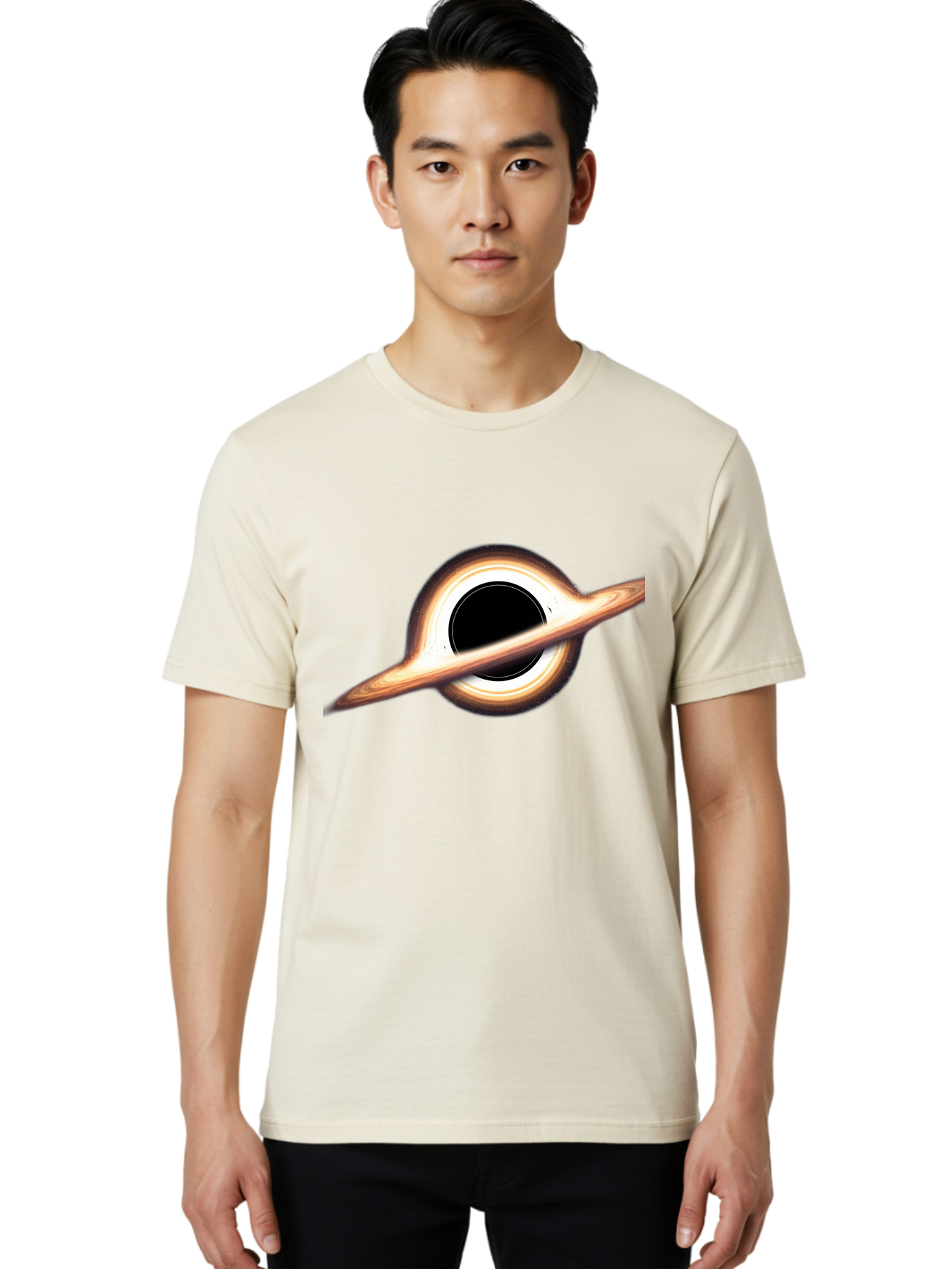 Black-Hole-6 Men'S Graphic Tee, 100% Cotton, Comfortable Casual Summer Wear, Machine Washable, Vintage Camera, Old Camera, Antique Camera, Black Camera, Classic Photography, Photography Equipment, Nostalgic Device, Film Camera, Camera Art Bal821