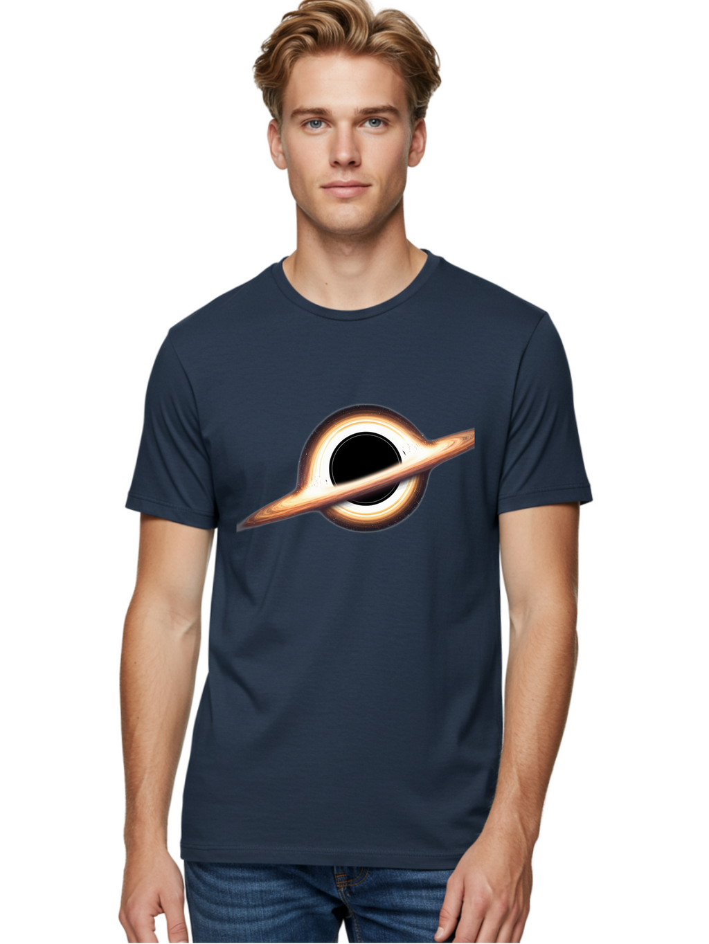 Black-Hole-6 Men'S Graphic Tee, 100% Cotton, Comfortable Casual Summer Wear, Machine Washable, Vintage Camera, Old Camera, Antique Camera, Black Camera, Classic Photography, Photography Equipment, Nostalgic Device, Film Camera, Camera Art Bal821